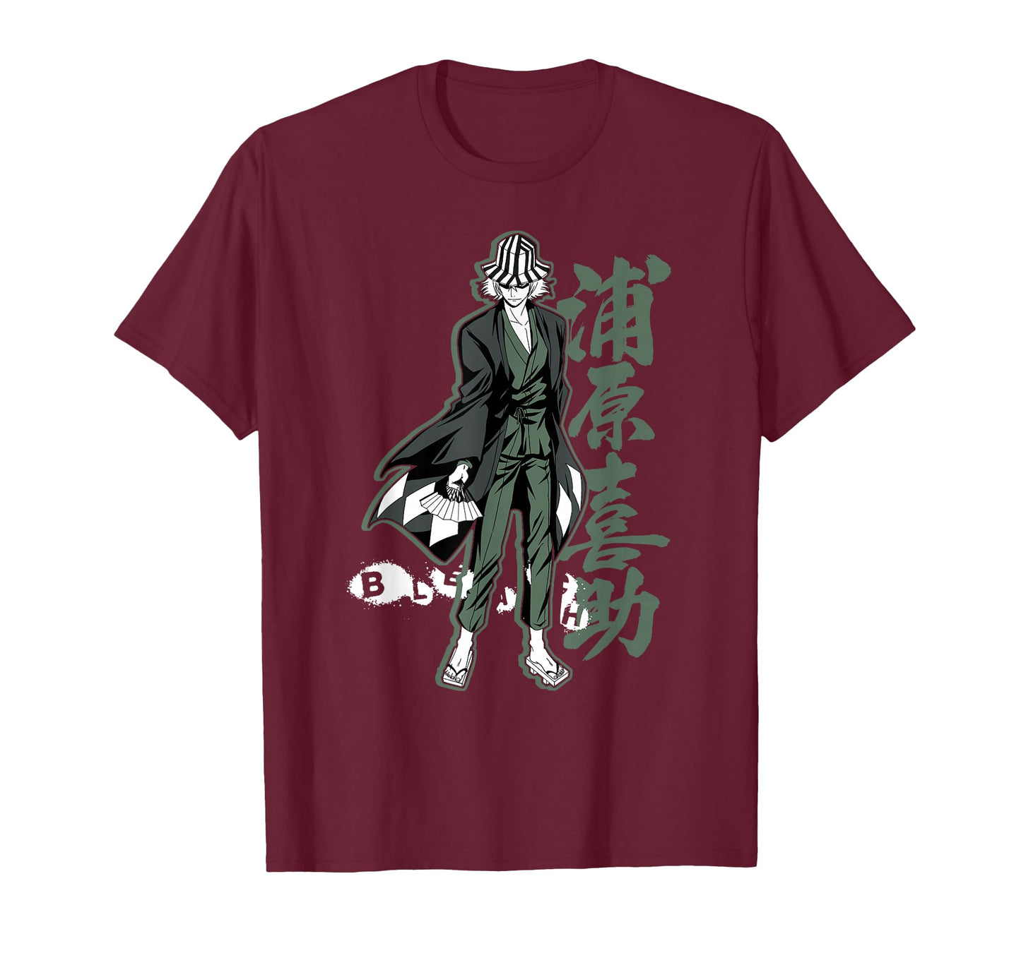 Bleach Kisuke with Vertical Kanji Anime T-Shirt