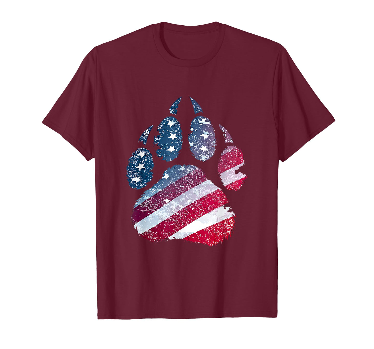 Patriotic Paw Print Look for Boys and Girls T-Shirt
