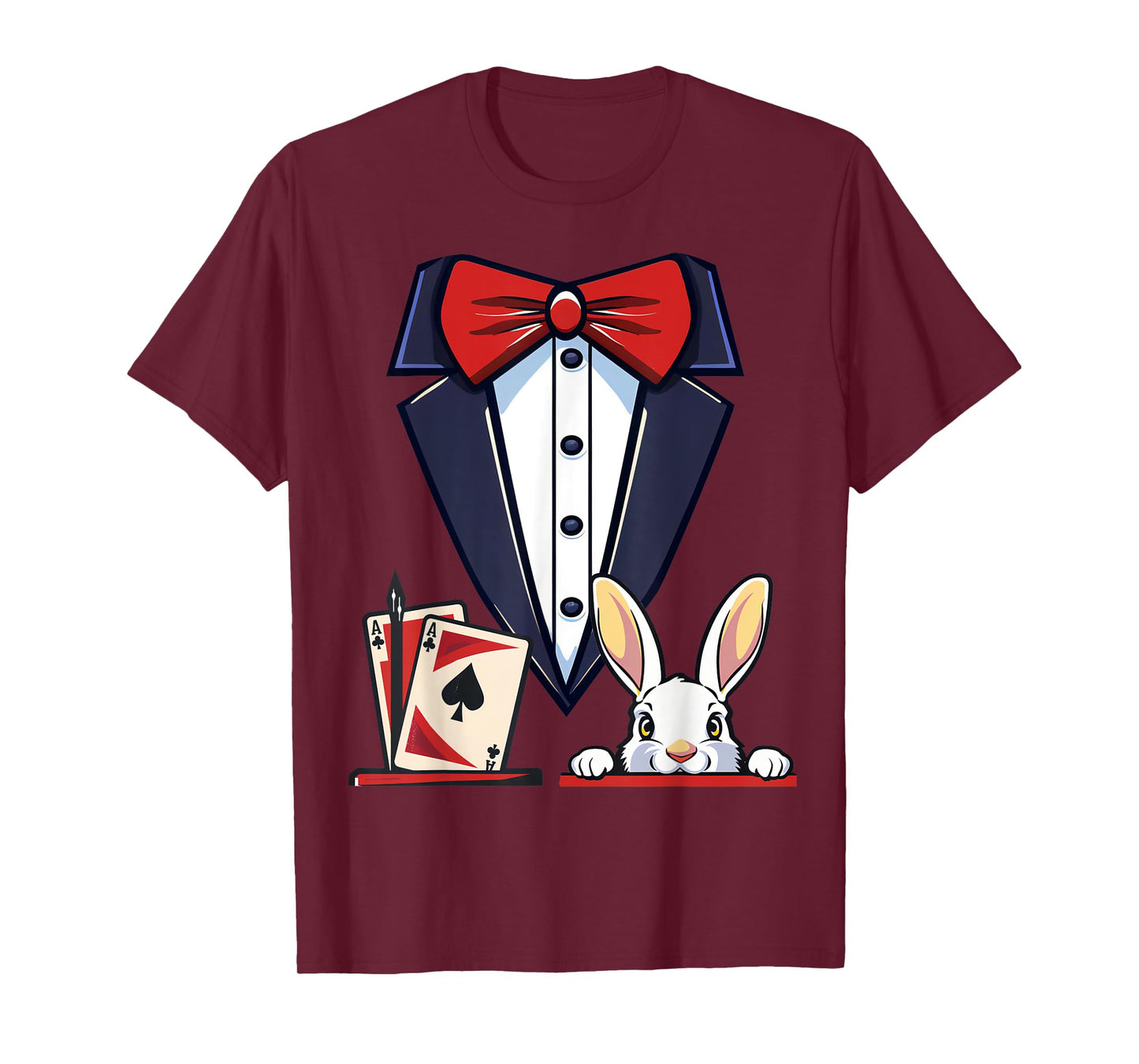 Magician Costume Halloween Magic Show Men Women Kids Boys T-Shirt