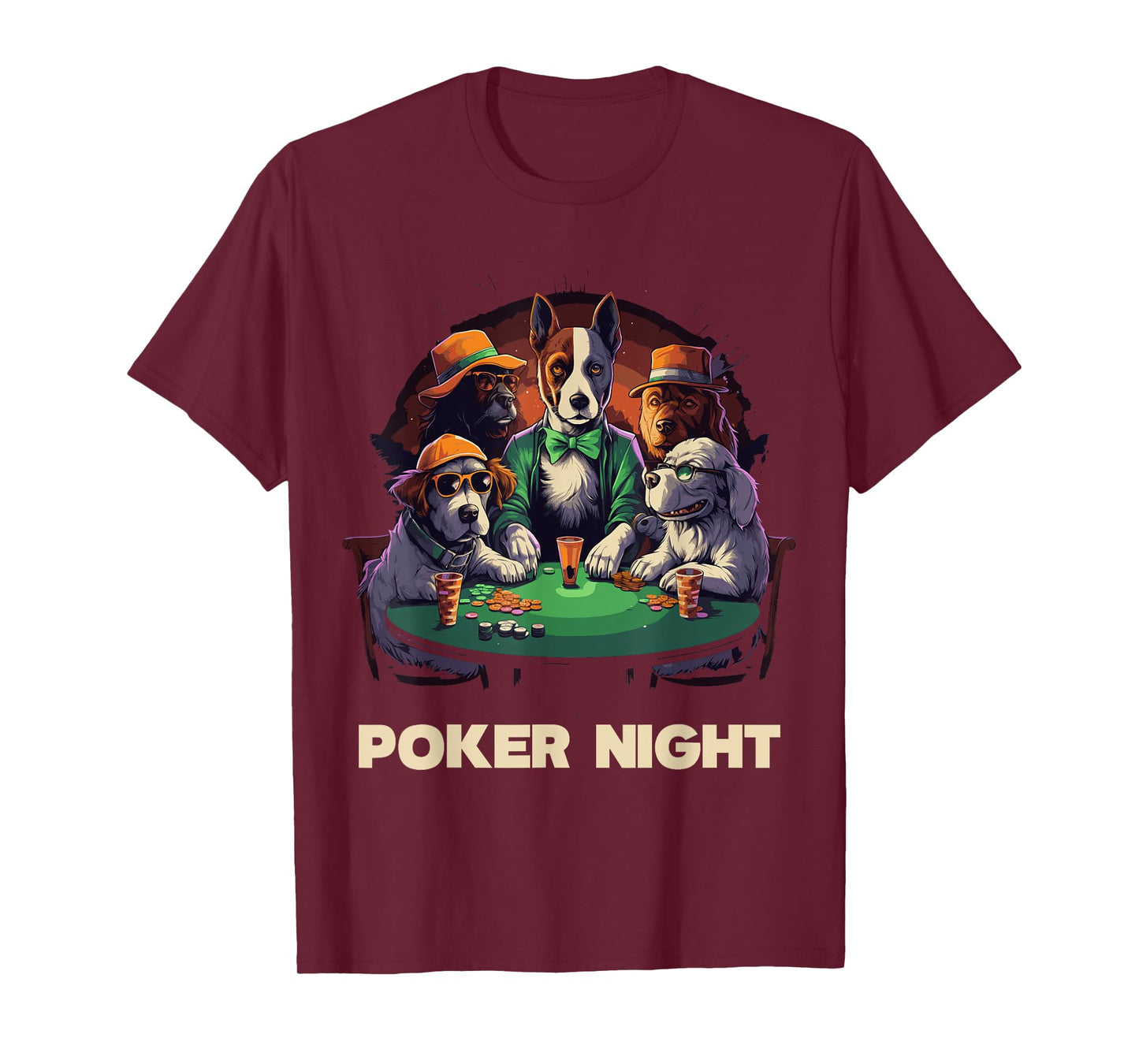 Dogs Playing Poker Cards Dog Casino Player Gambling T-Shirt