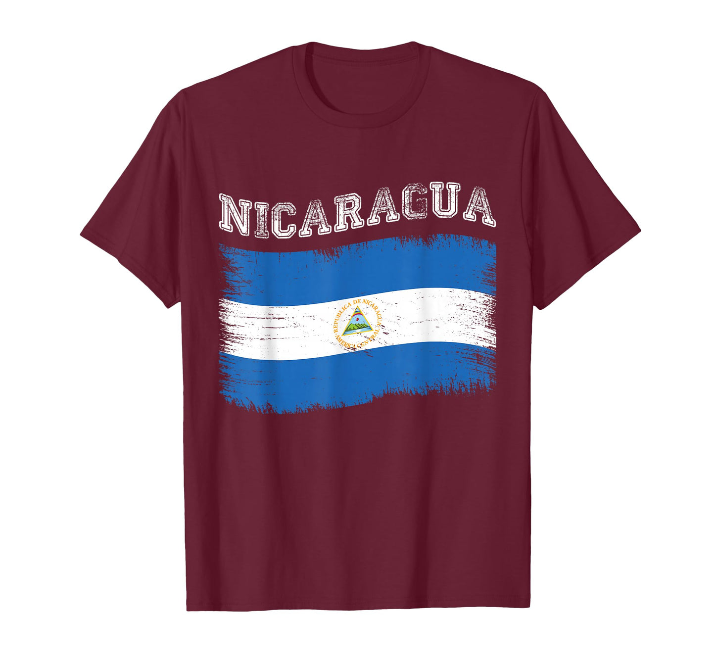 Nicaraguan Flag Tourist Holiday Destination Nicaragua Flag T-Shirt