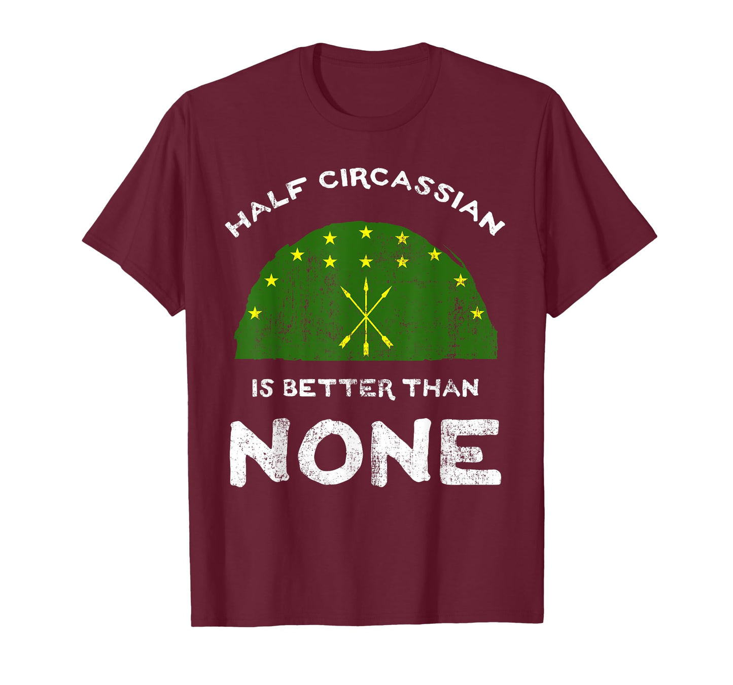 Half Circassian Is Better Than None Circassia Flag DNA T-Shirt