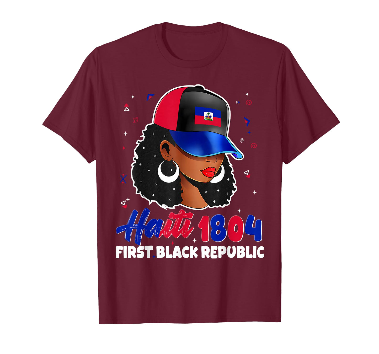 Haiti 1804 First Black Republic Haitian Flag Day Women Gifts T-Shirt