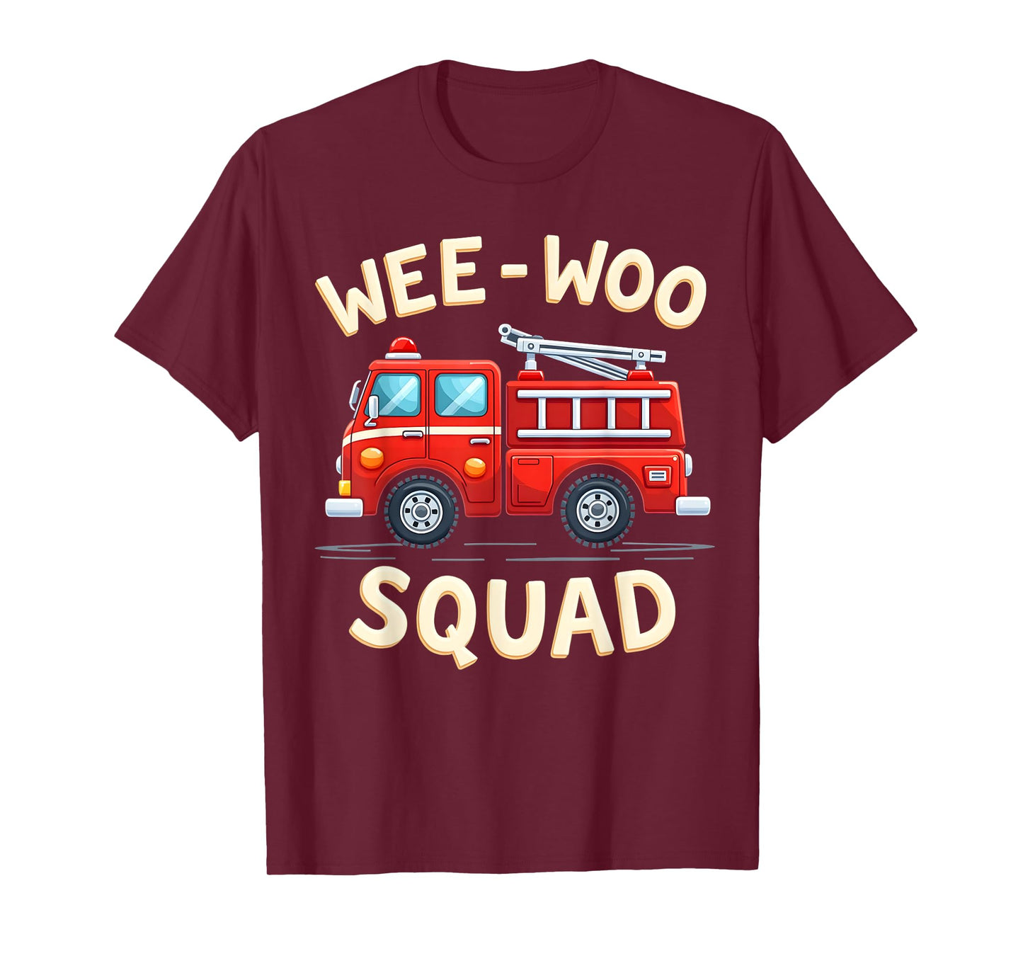 Fire Truck Fireman Boys Funny Firefighter T-Shirt