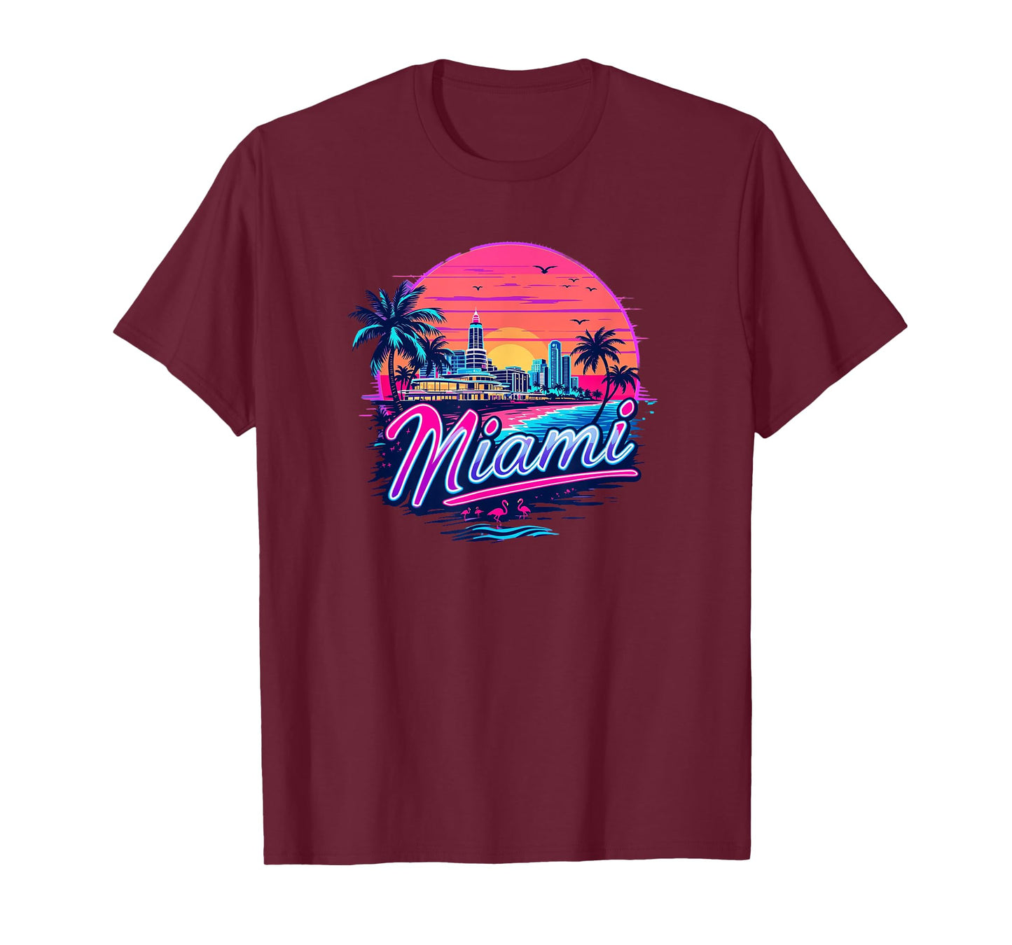 Vintage Miami Florida Cityscape Retro Miami T-Shirt