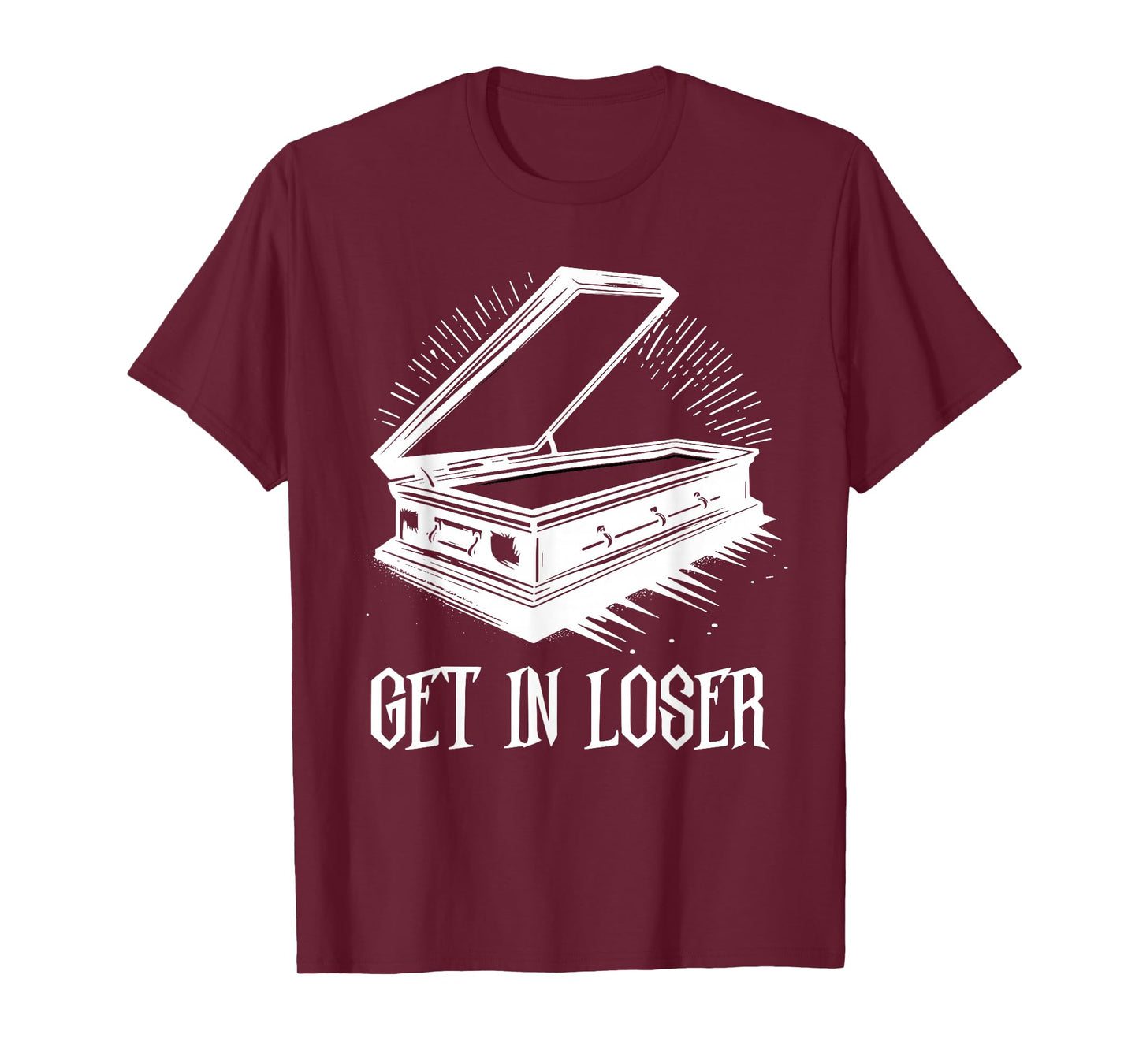 Get In Loser Coffin Death Pastel Goth Gothic Halloween T-Shirt