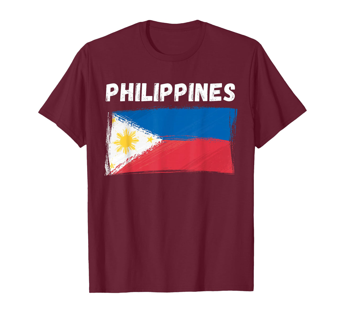 Philippines Flag Holiday Vintage Grunge Filipino Flag T-Shirt