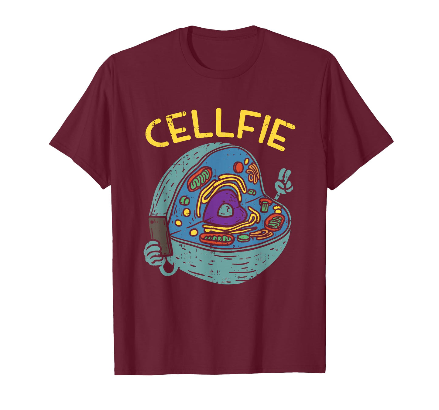 Cell Fie Funny Science Biology Teacher T Shirt T-Shirt