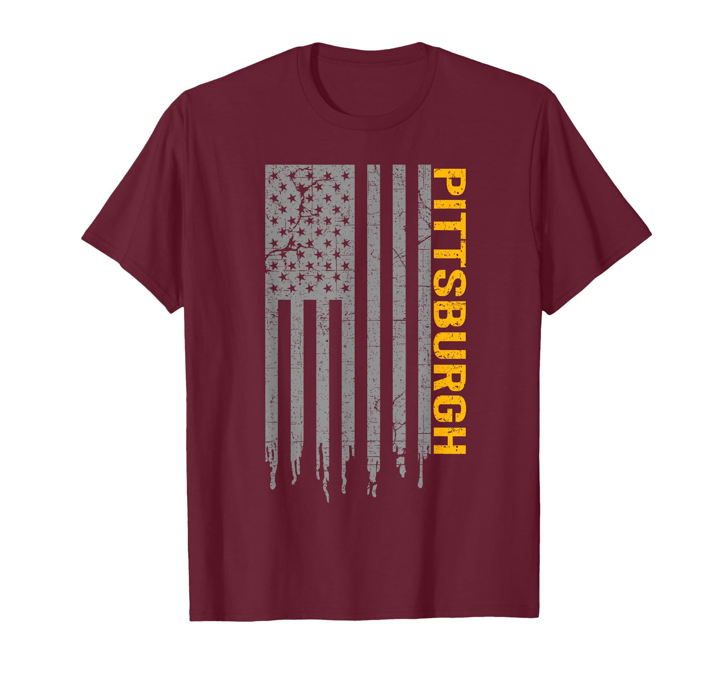 Pittsburgh USA Flag Patriotic American From Pittsburgh T-Shirt