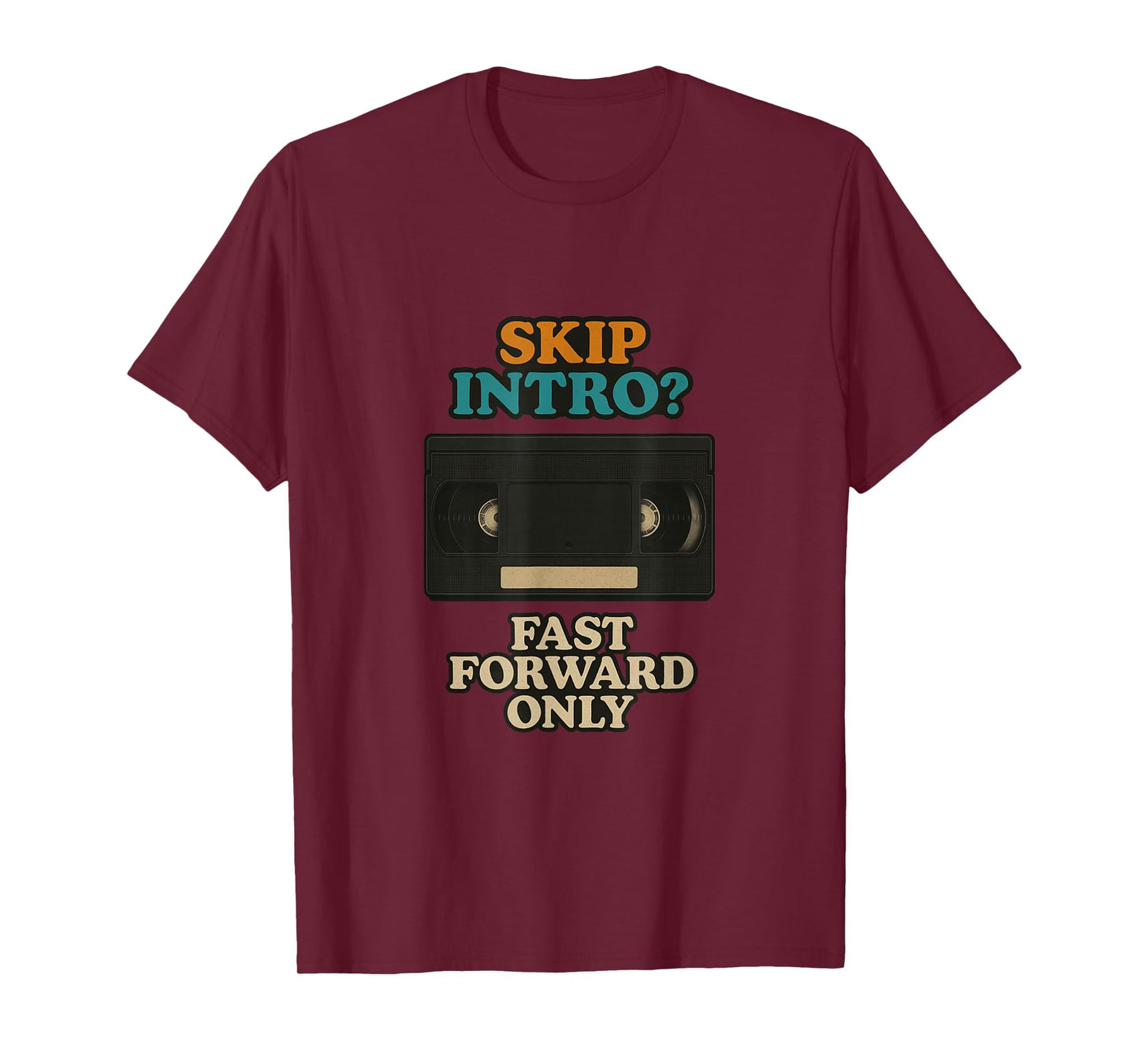 Funny VHS Cassette Analog Retro Throwback Theme T-Shirt
