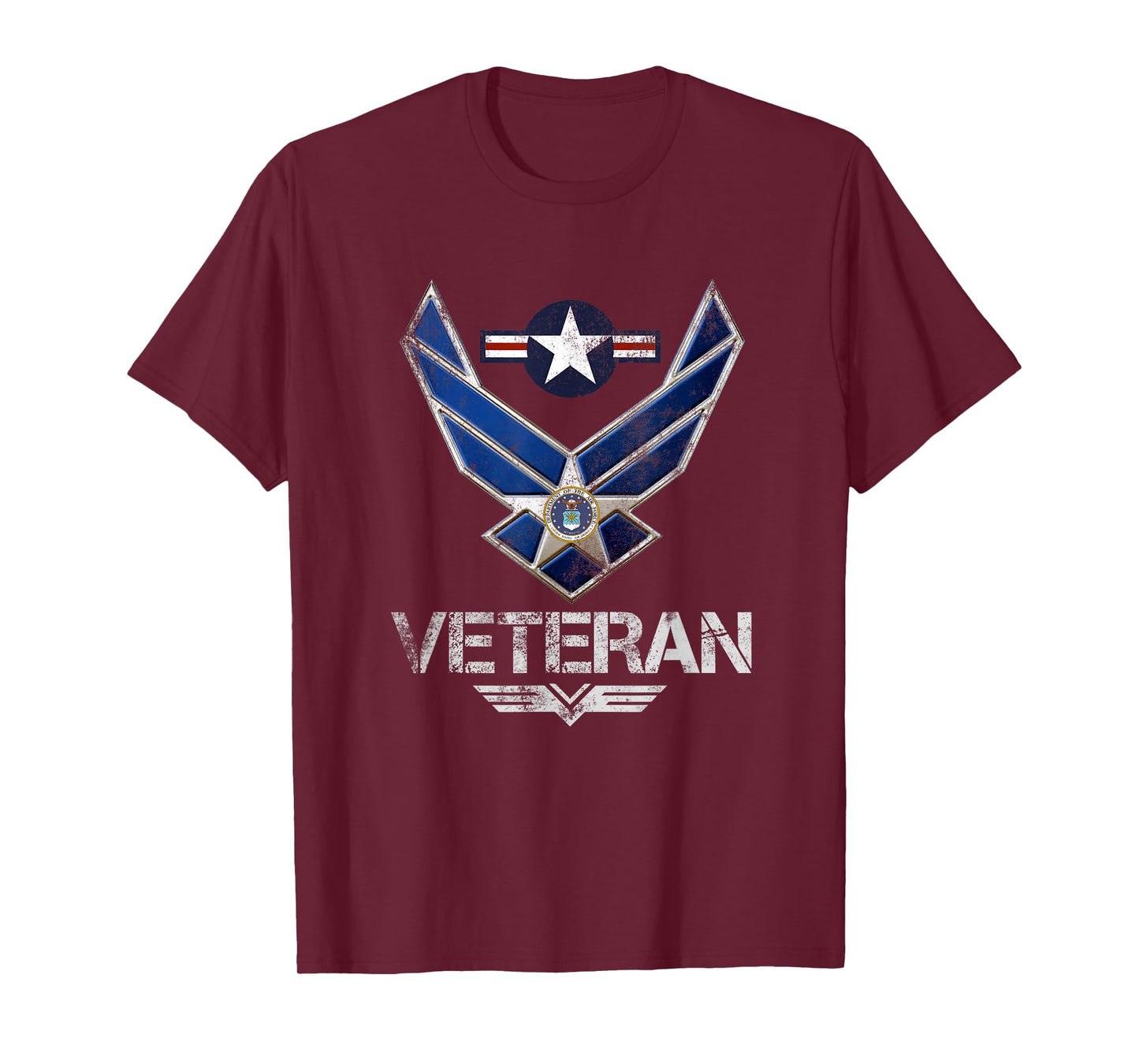 U.S Air Force Veteran USAF Flag Vintage Veterans Day Gift T-Shirt