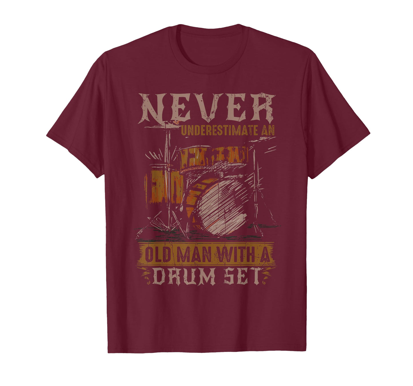 Funny Drummer Art for Men Drum Player T-Shirt