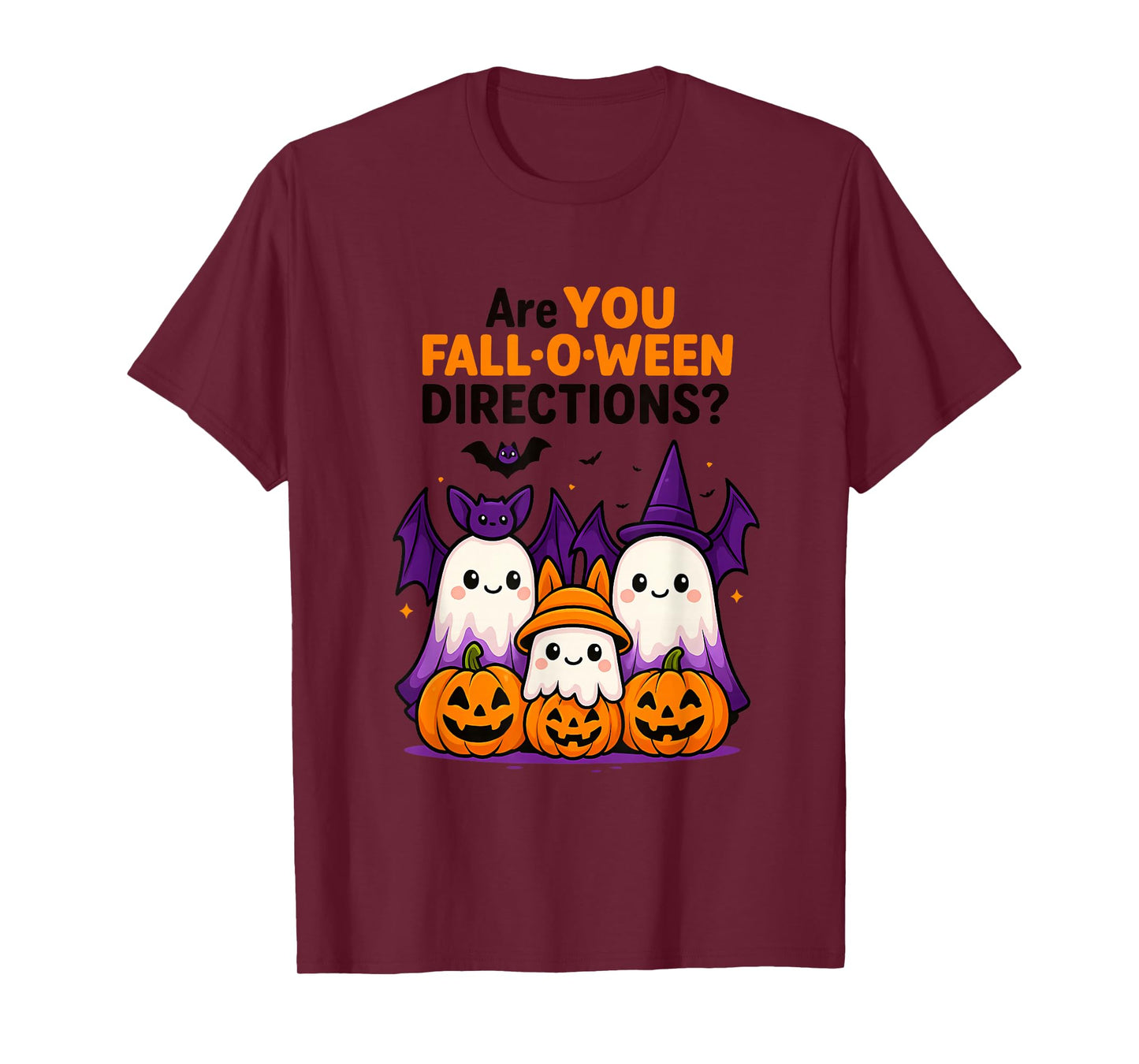 are You Fall-O-Ween Directions Funny Teacher Ghost Tee T-Shirt