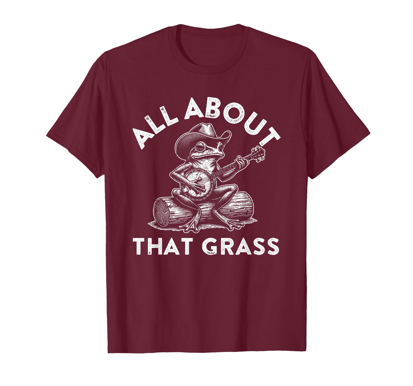 Funny Bluegrass Frog Playing Banjo Country Music Fan T-Shirt
