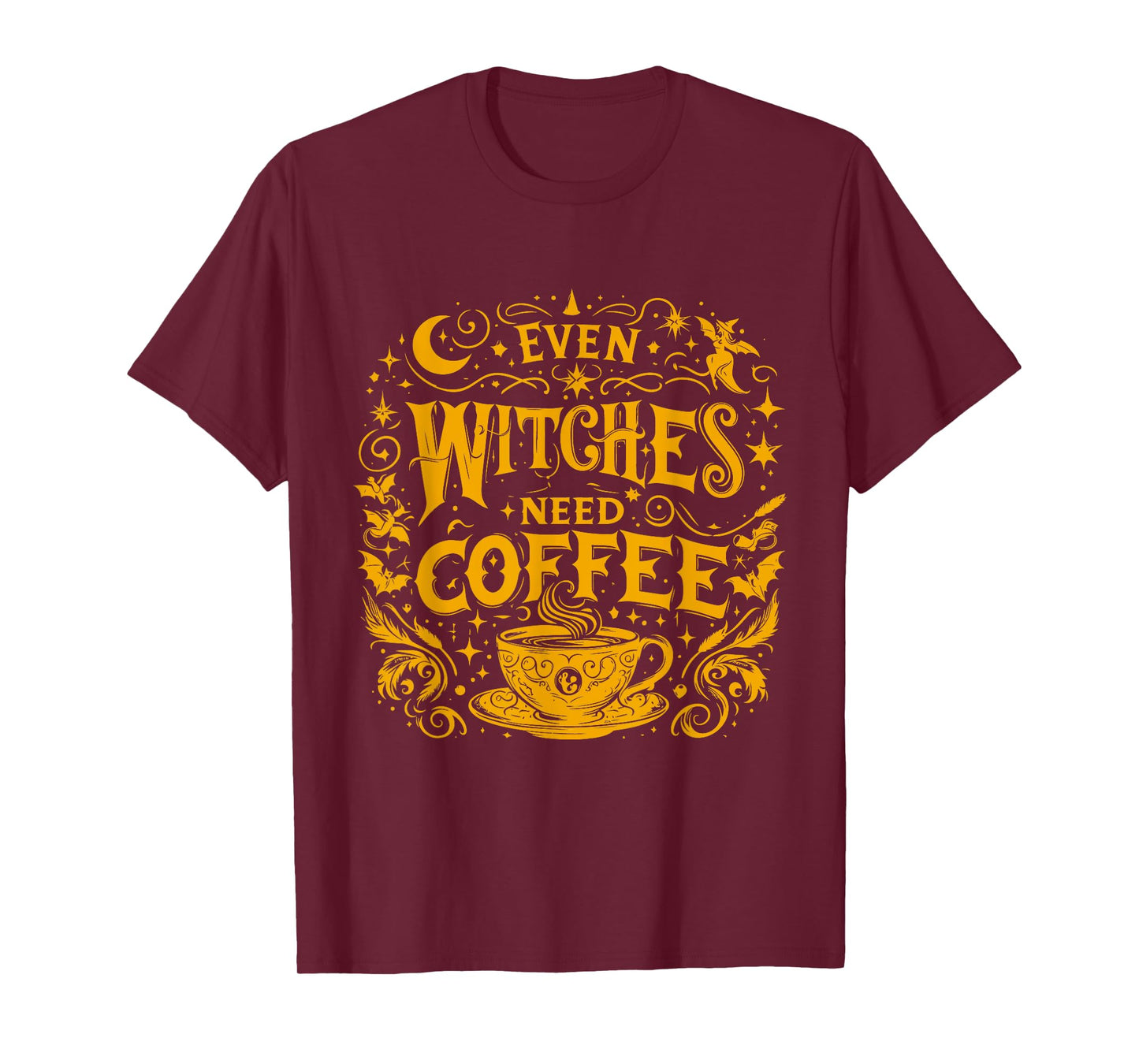 Instant Message - Even Witches Need Coffee T-Shirt