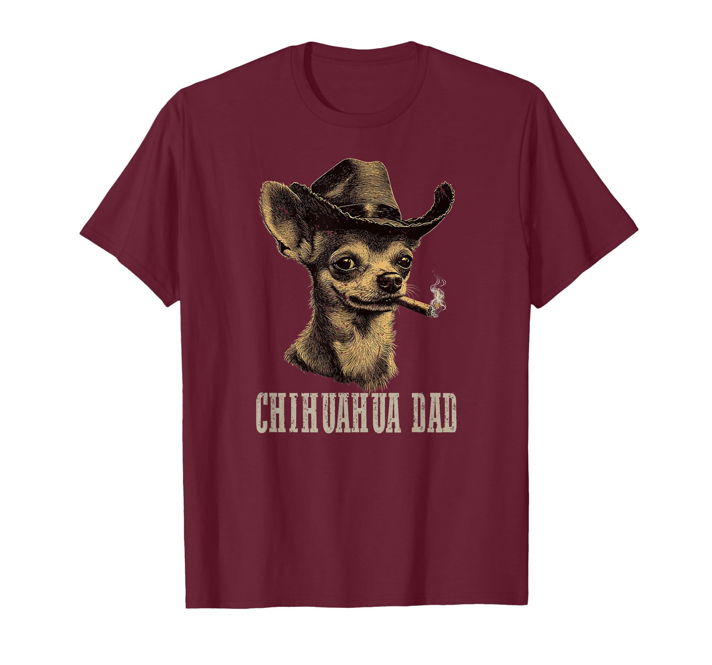 Mens Chihuahua Dog Vintage Best Chihuahua Dad Father's Day T-Shirt