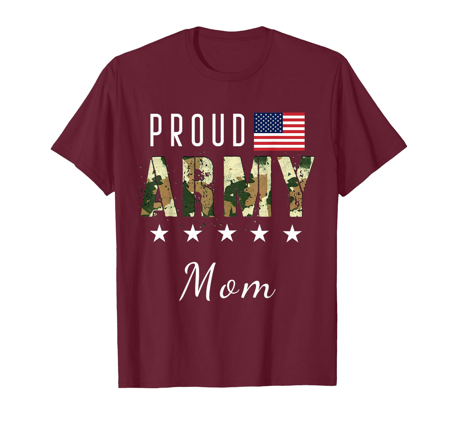 Proud Military Camouflage Proud Army Mom Mother Gift T-Shirt