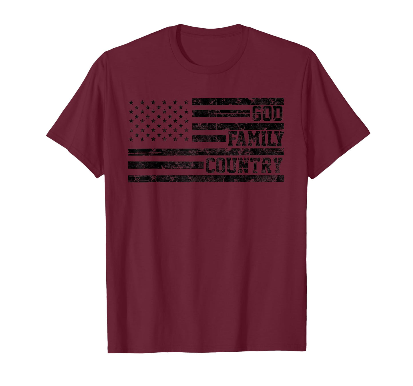 God Family Country Conservative Faith American Pride USA T-Shirt