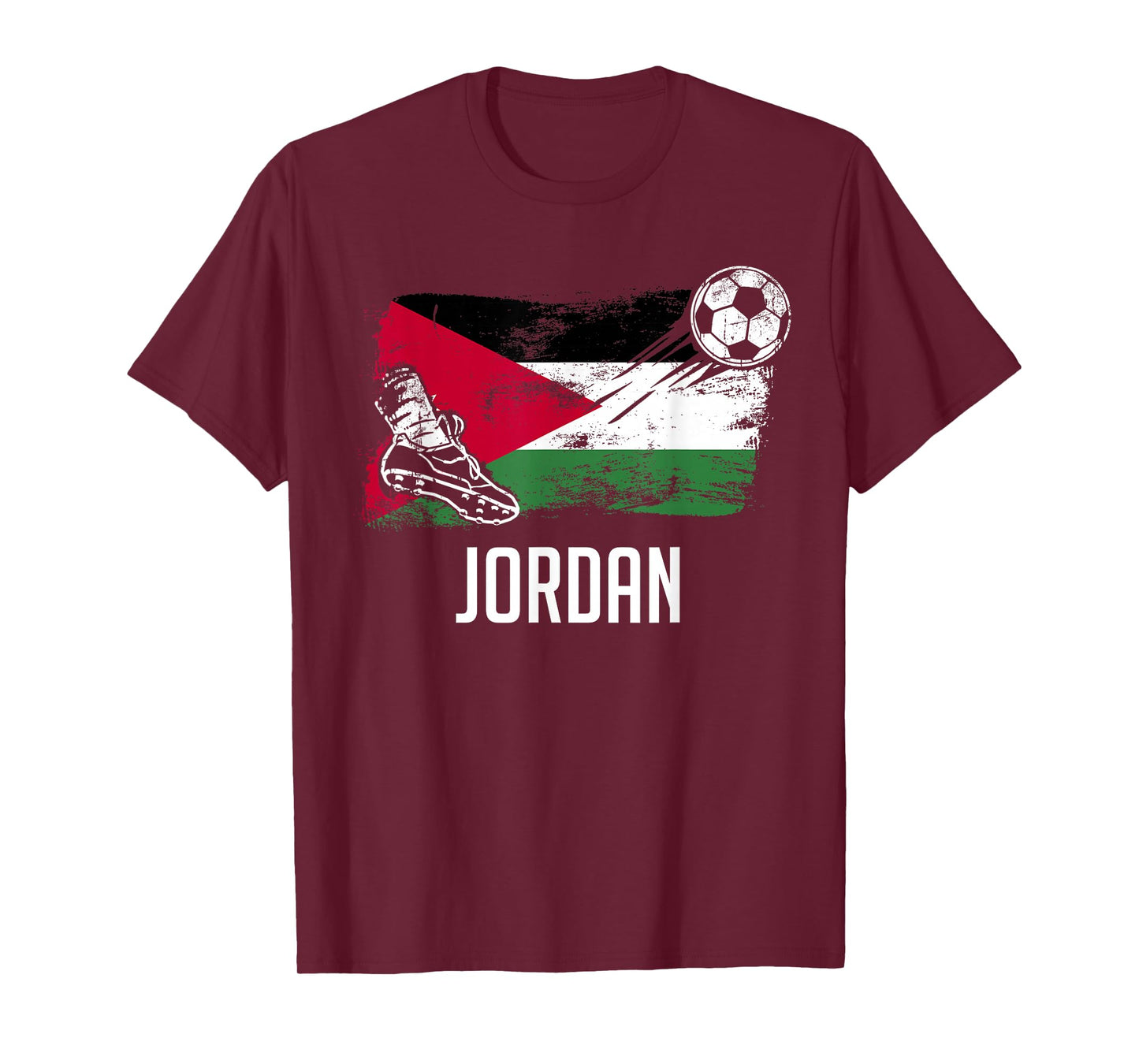 Jordan Flag Jersey Jordanian Soccer Team Jordanian T-Shirt
