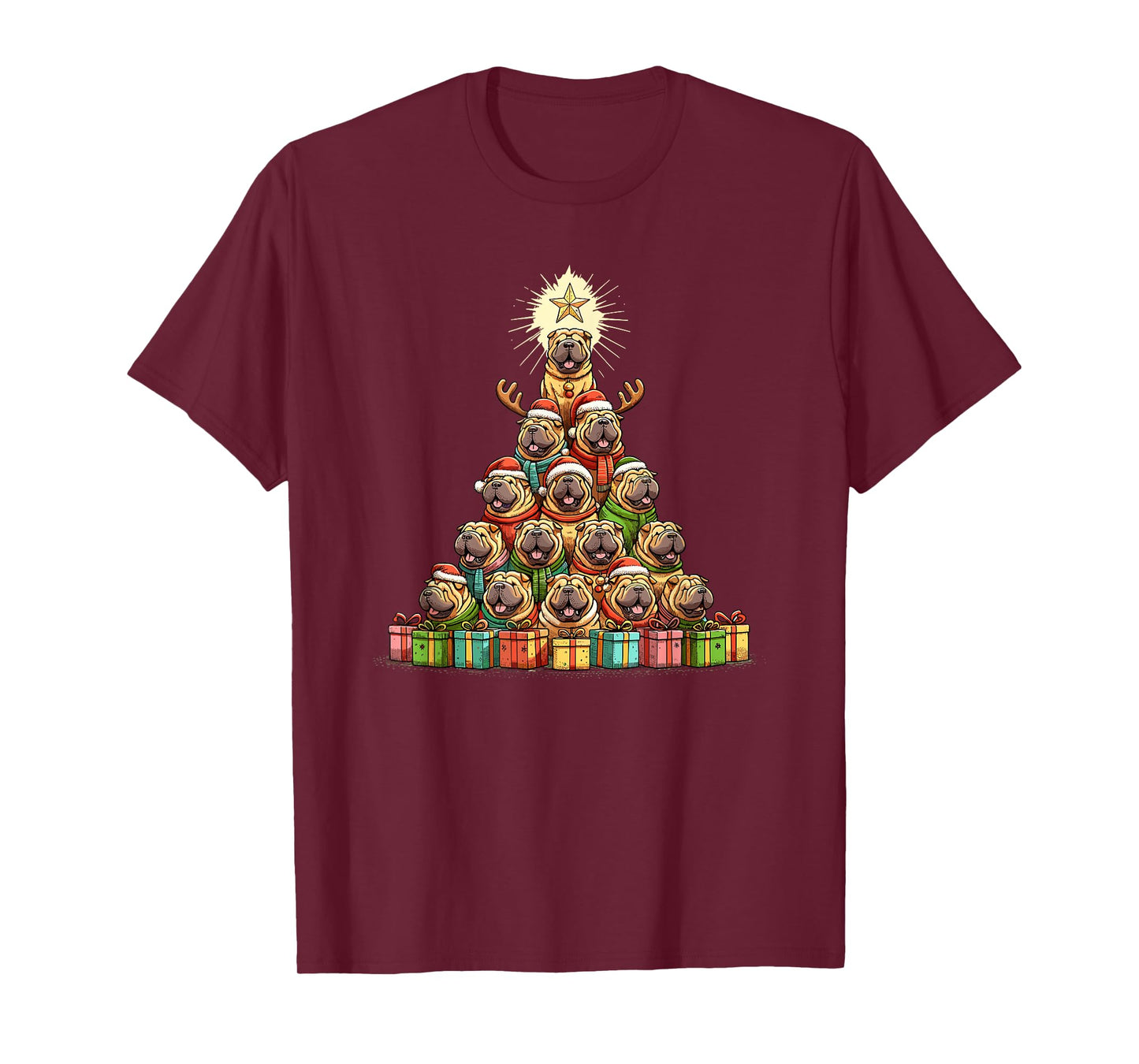 Christmas Tree Chinese Shar-Pei Shar Pei T-Shirt