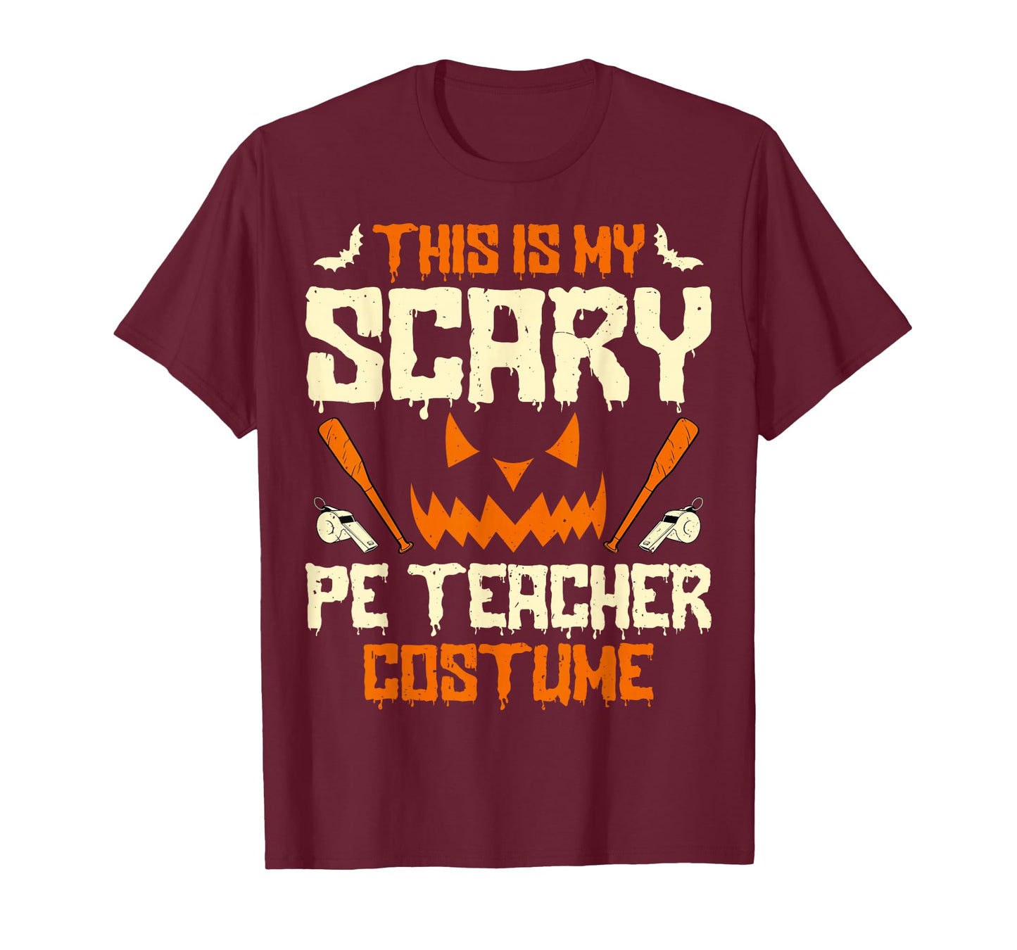 This is My Scary PE Teacher Costume Workout Halloween Spooky T-Shirt