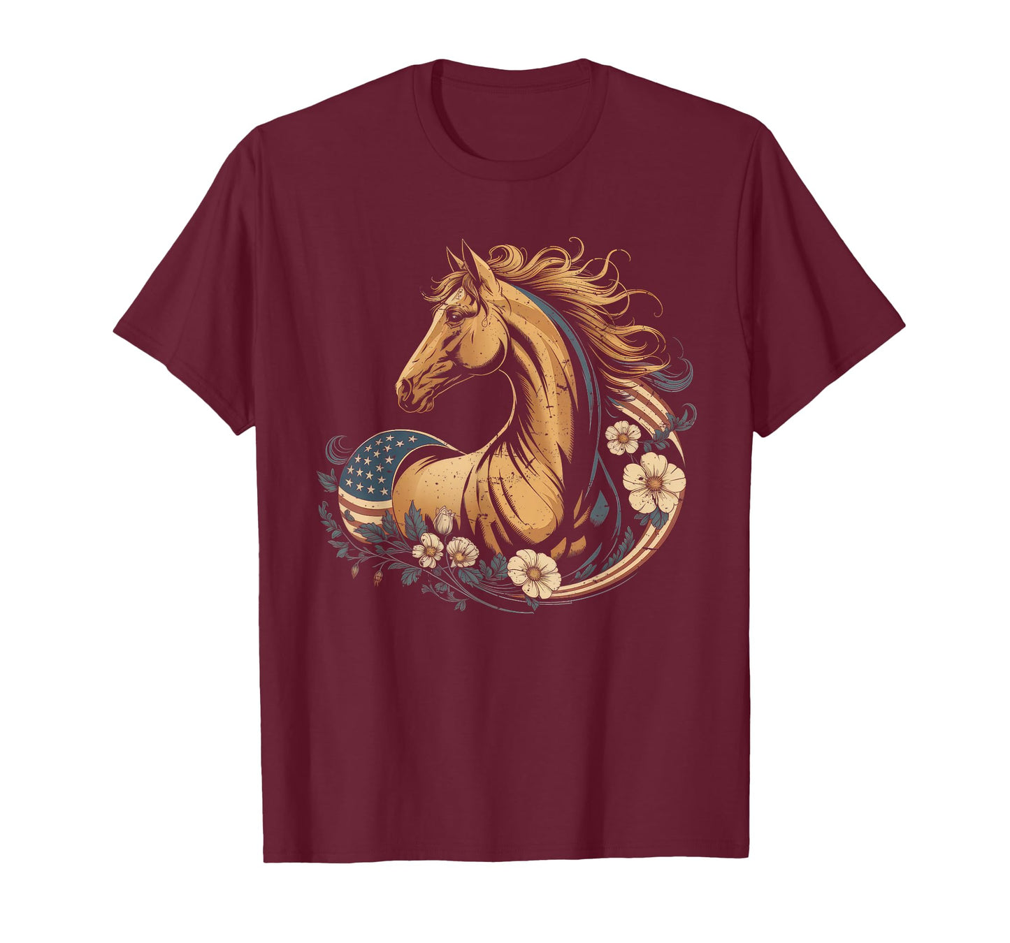 Horse Riding Tshirt Women Country Horse Lover Equestrian T-Shirt