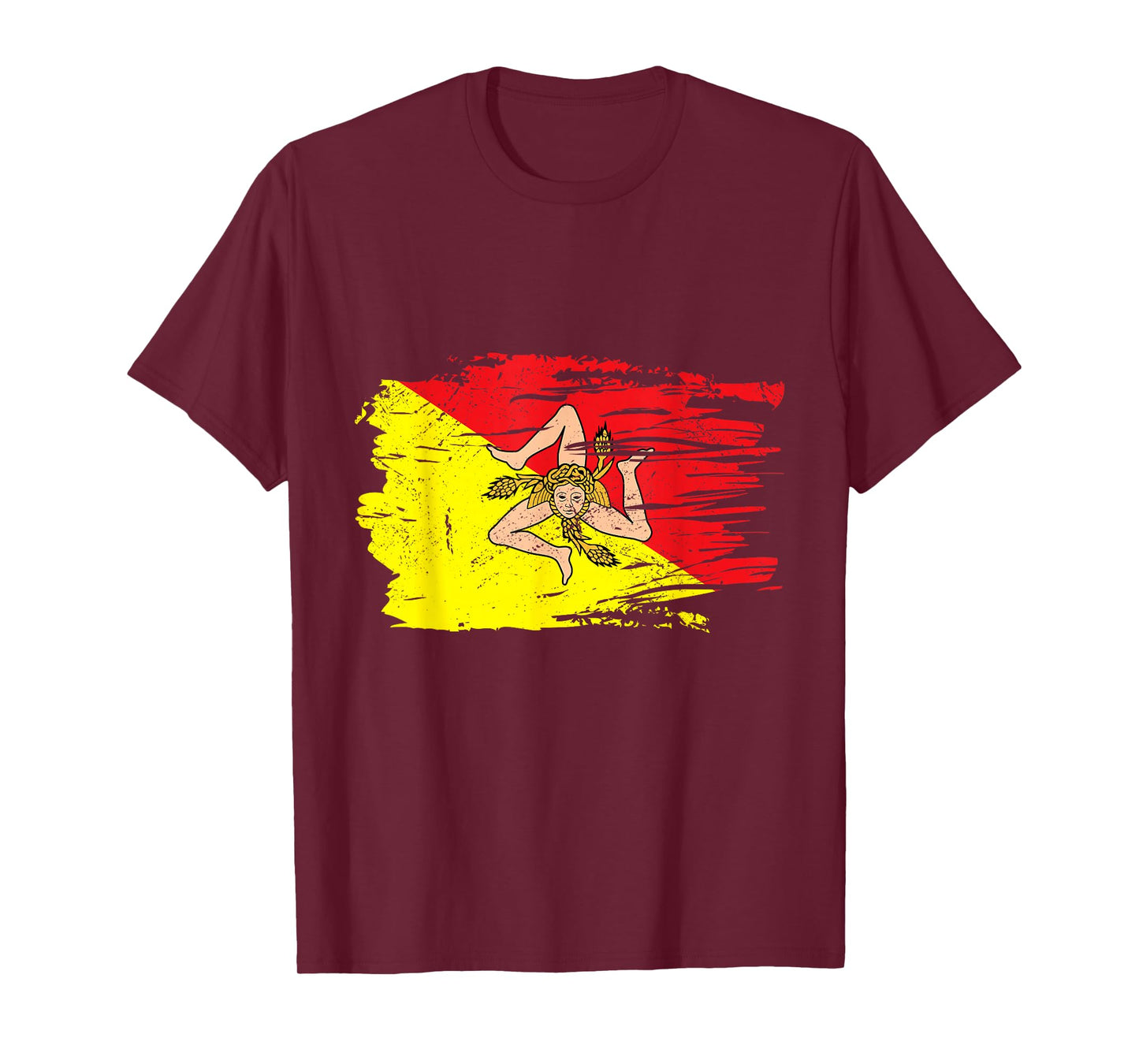 Sicilia Flag Sicily Palermo Italy T-Shirt