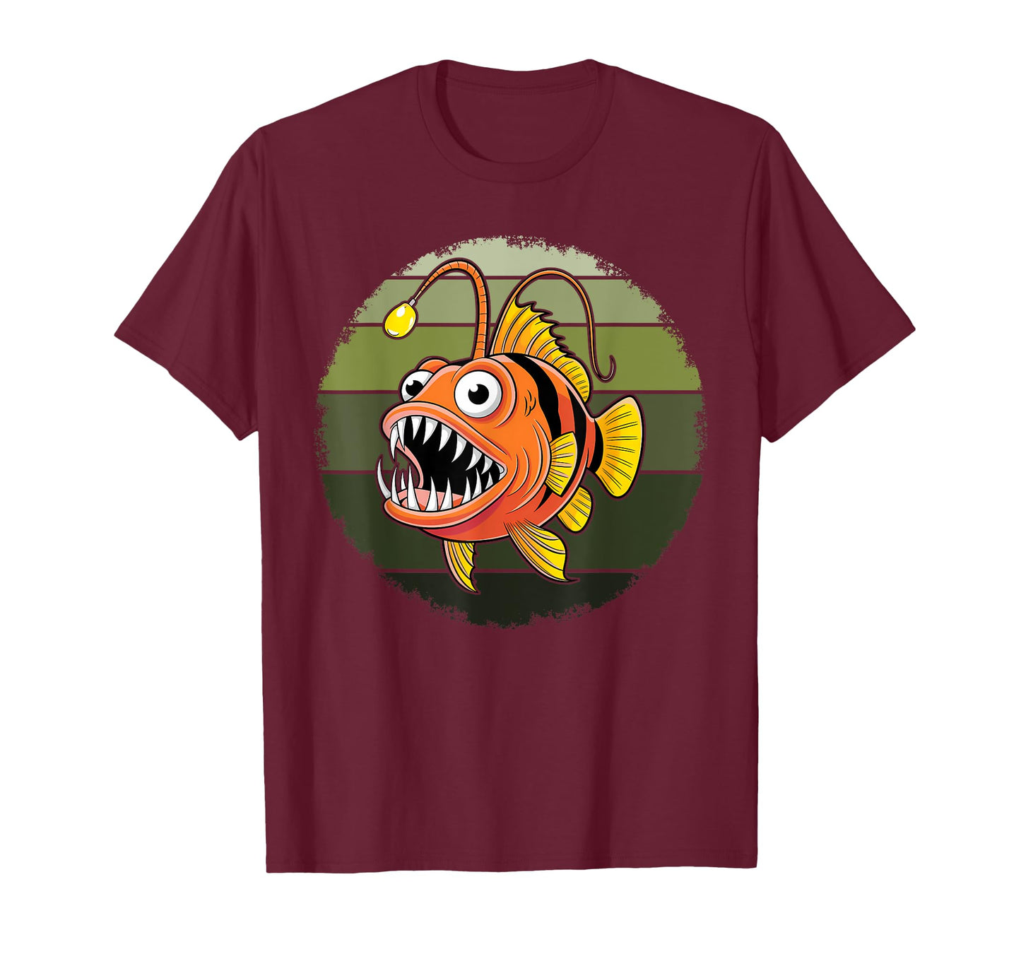 Anglerfish Deep Sea Creatures Angler Fish Sea Monster T-Shirt