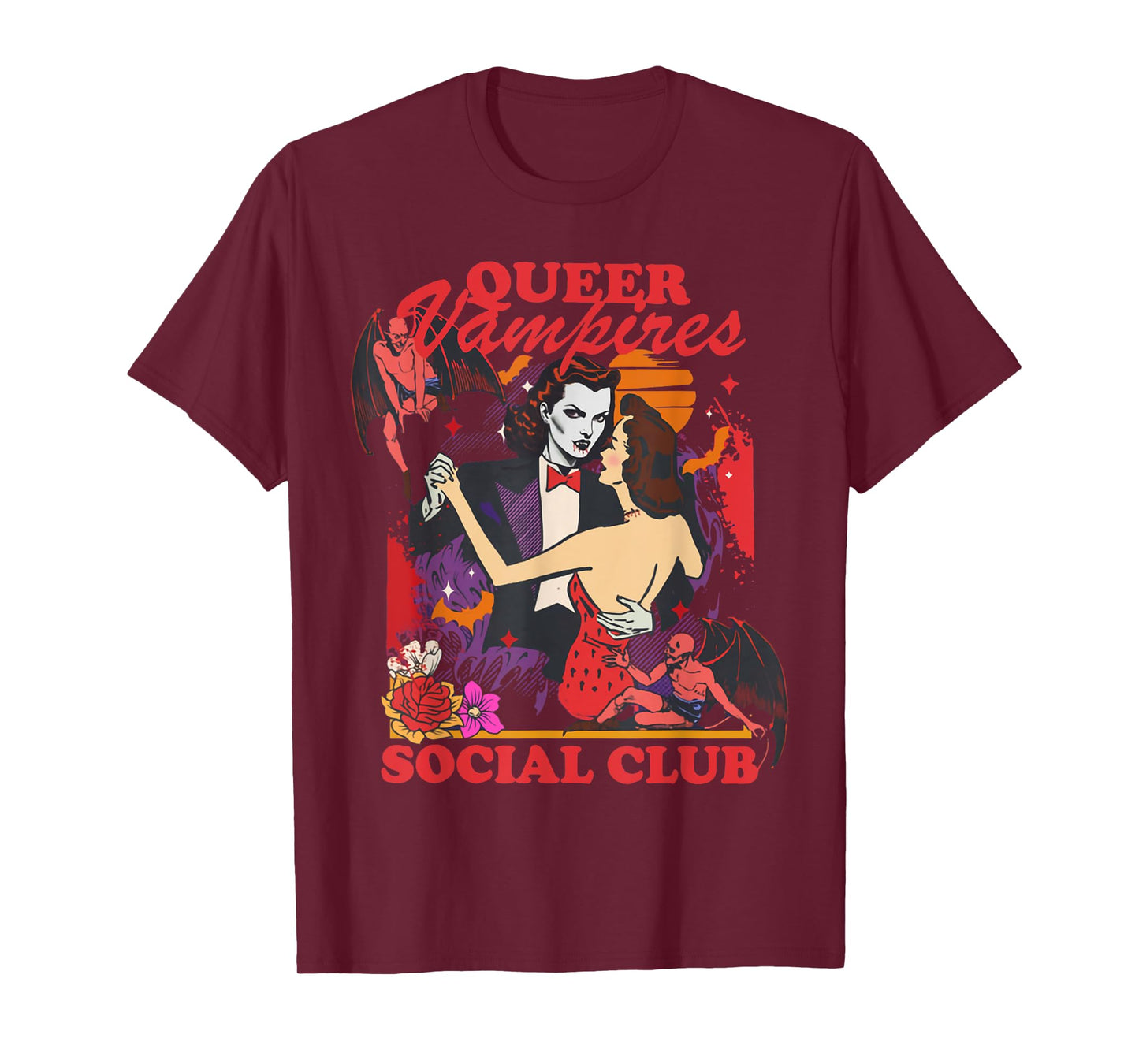 Queer Vampires Gay Lesbian Bisexua Trans Girl Halloween T-Shirt