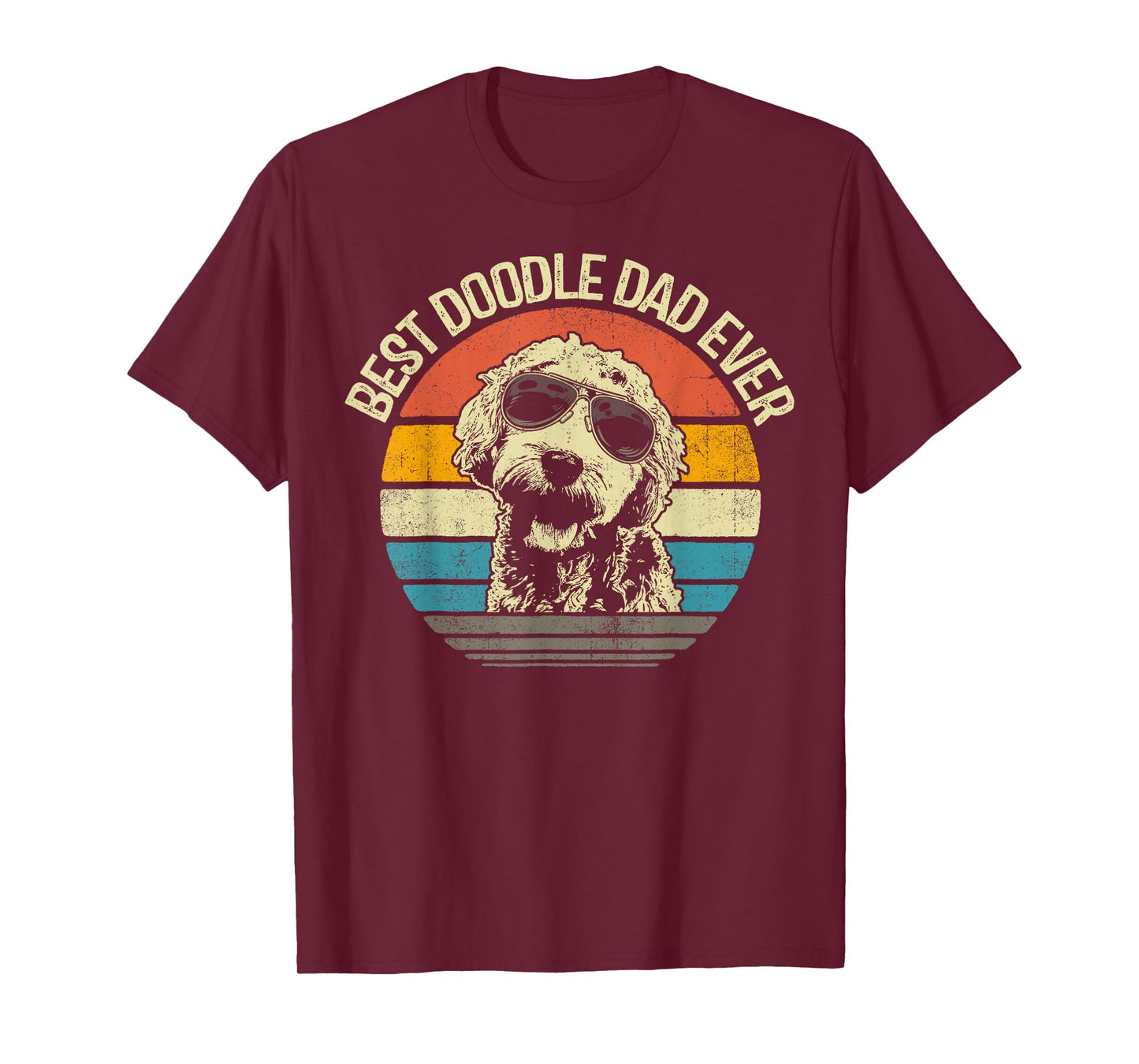 Best Doodle Dad Ever Funny Goldendoodle Dad Vintage Gifts T-Shirt
