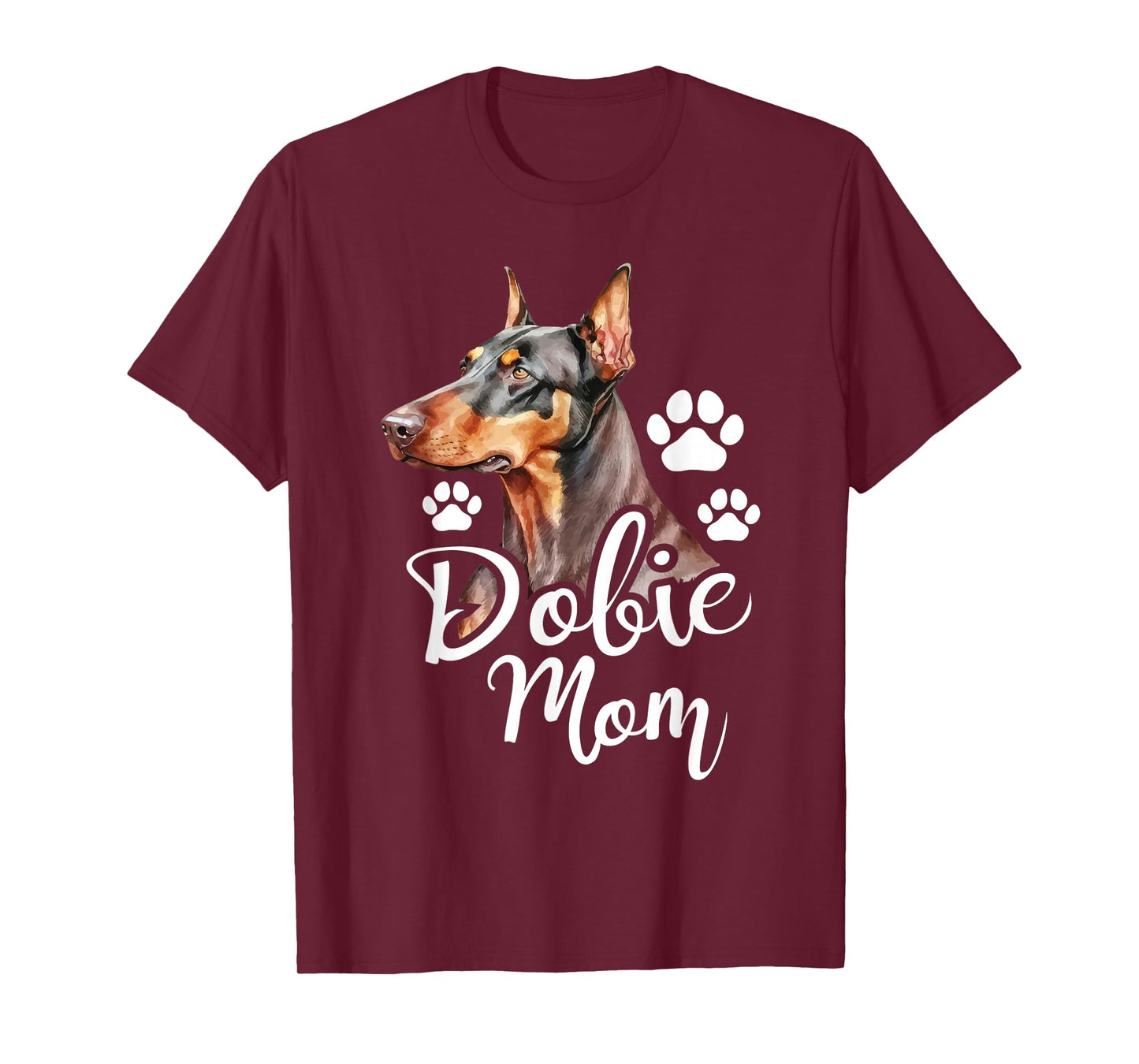 Dobie Mom - Doberman Pinscher Dog Trainer Pet Canine Lover T-Shirt