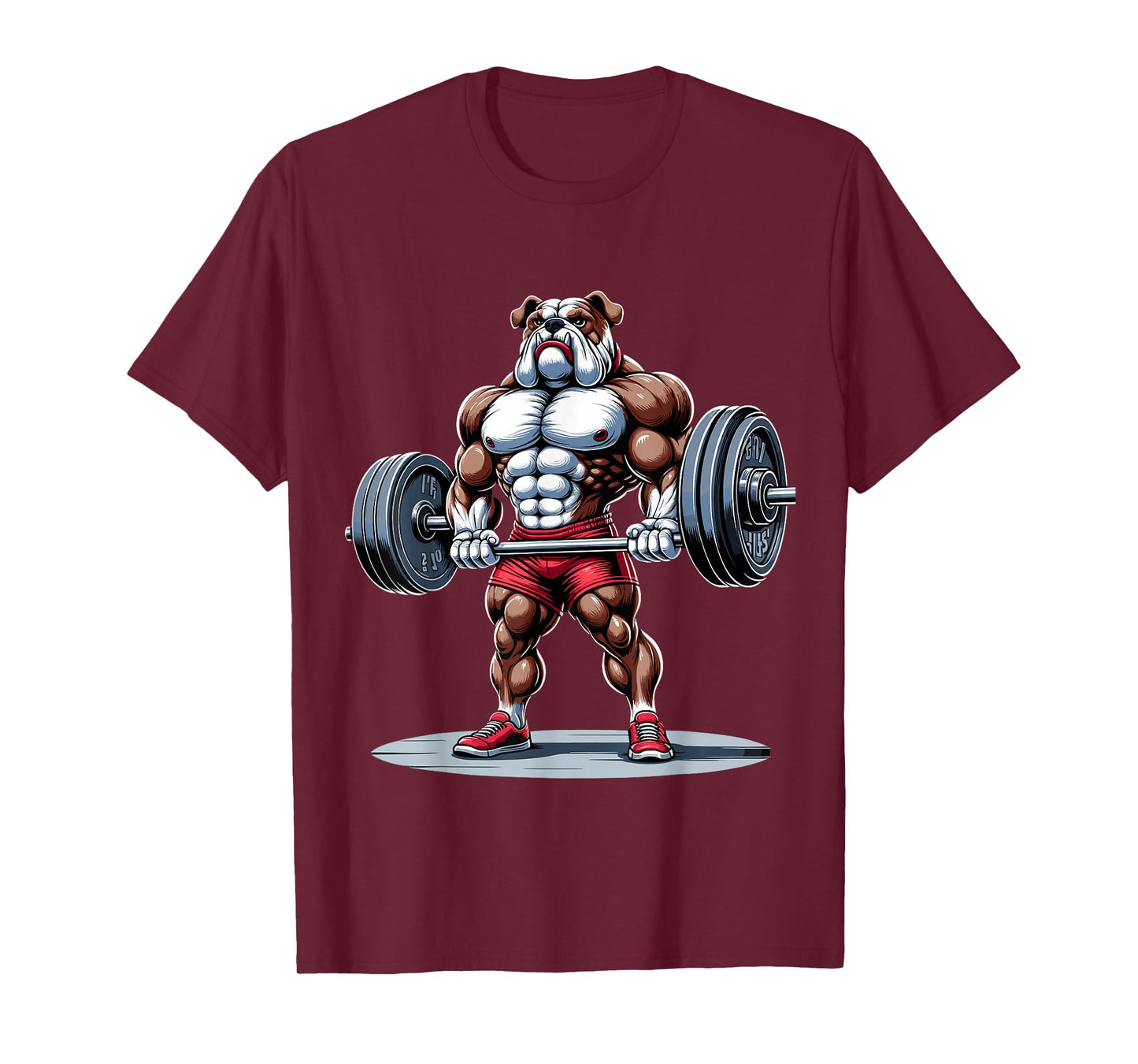English Bulldog Muscular Gym Fitness Bodybuilding T-Shirt