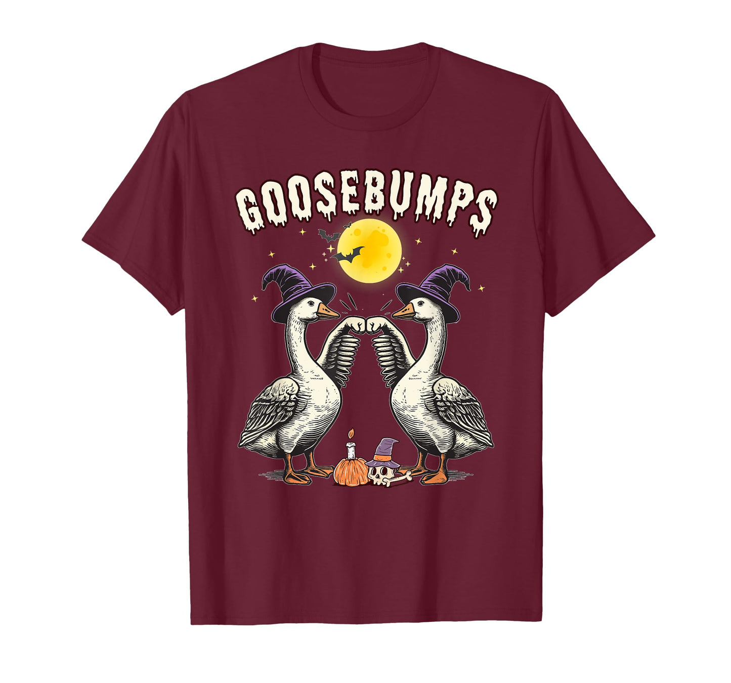Goose Bumps Goosebumps Funny Goose Fist Bump Halloween T-Shirt