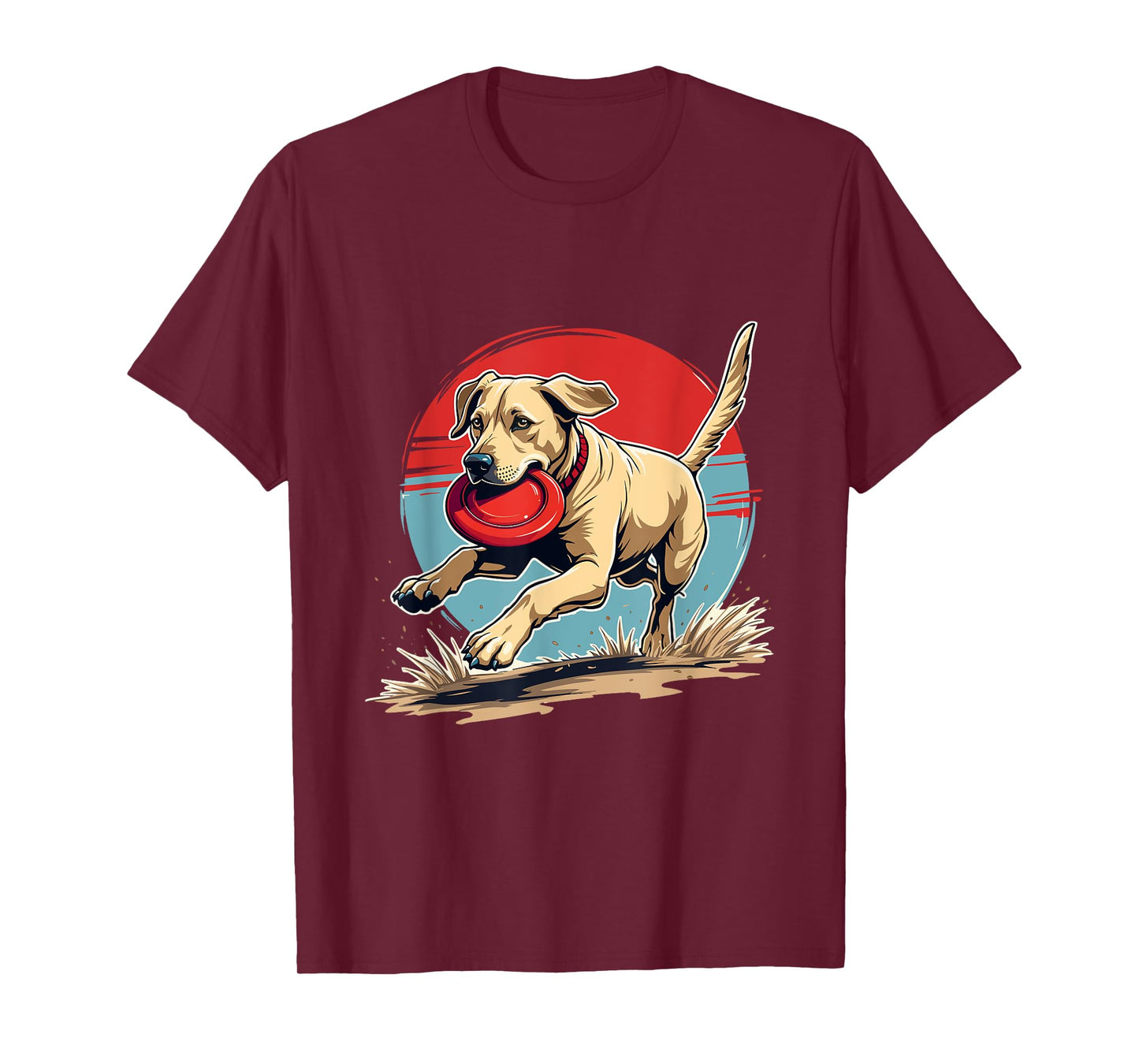Labrador Frisbee Fetch Funny Lab Dog T-Shirt