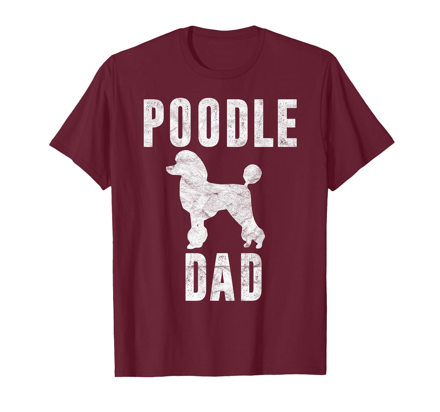 Vintage Poodle Dad Gift Dog Daddy Poodle Father T-Shirt