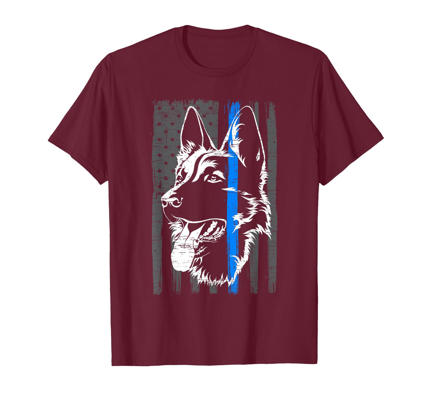 Thin Blue Line K9 Dog Law Enforcement Police Dog Policeman T-Shirt