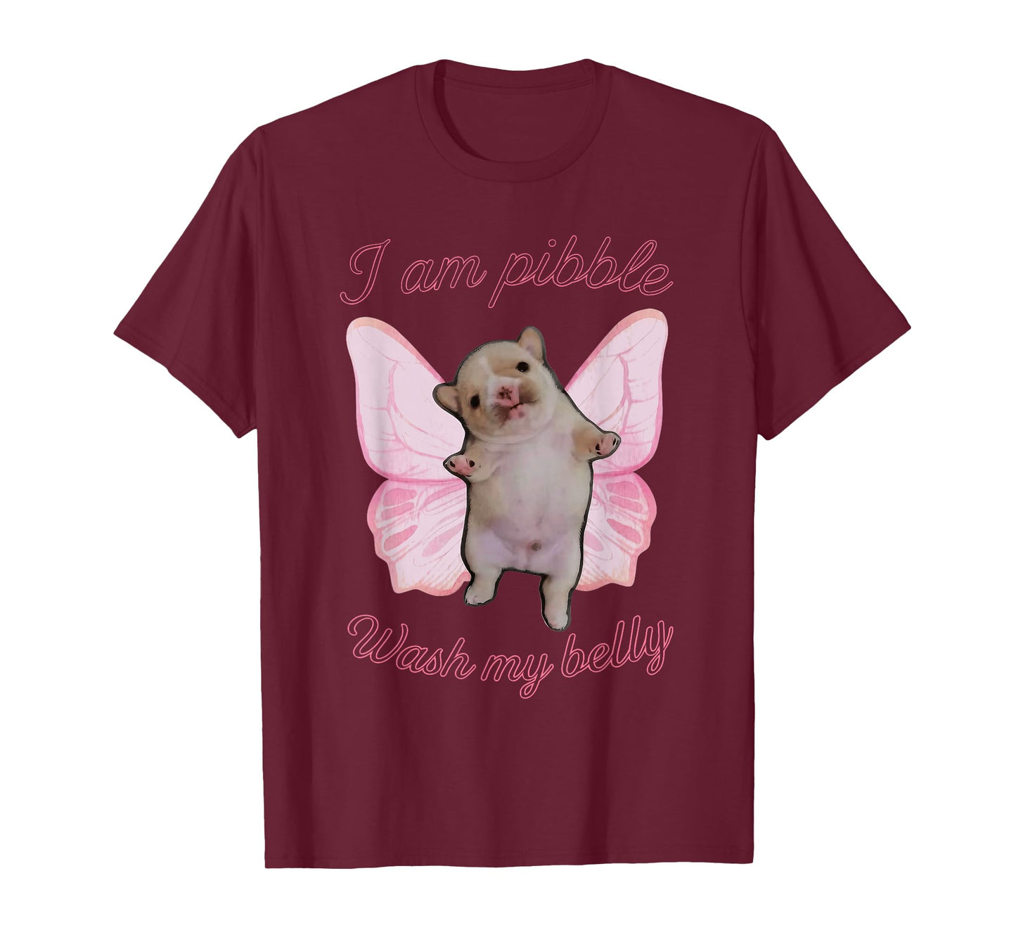 I Am Pibble Wash My Belly Pibble Meme Funny Dog Brainrot T-Shirt