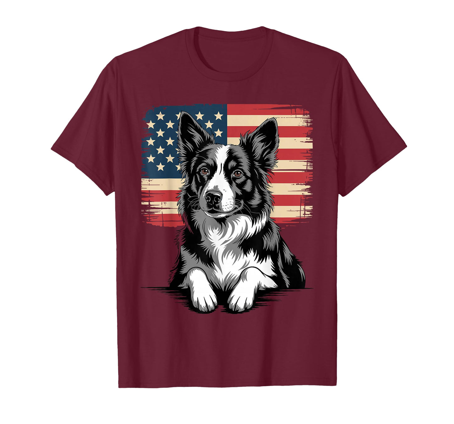 Border Collie Art for Men Women Kids Border Collie Lover T-Shirt