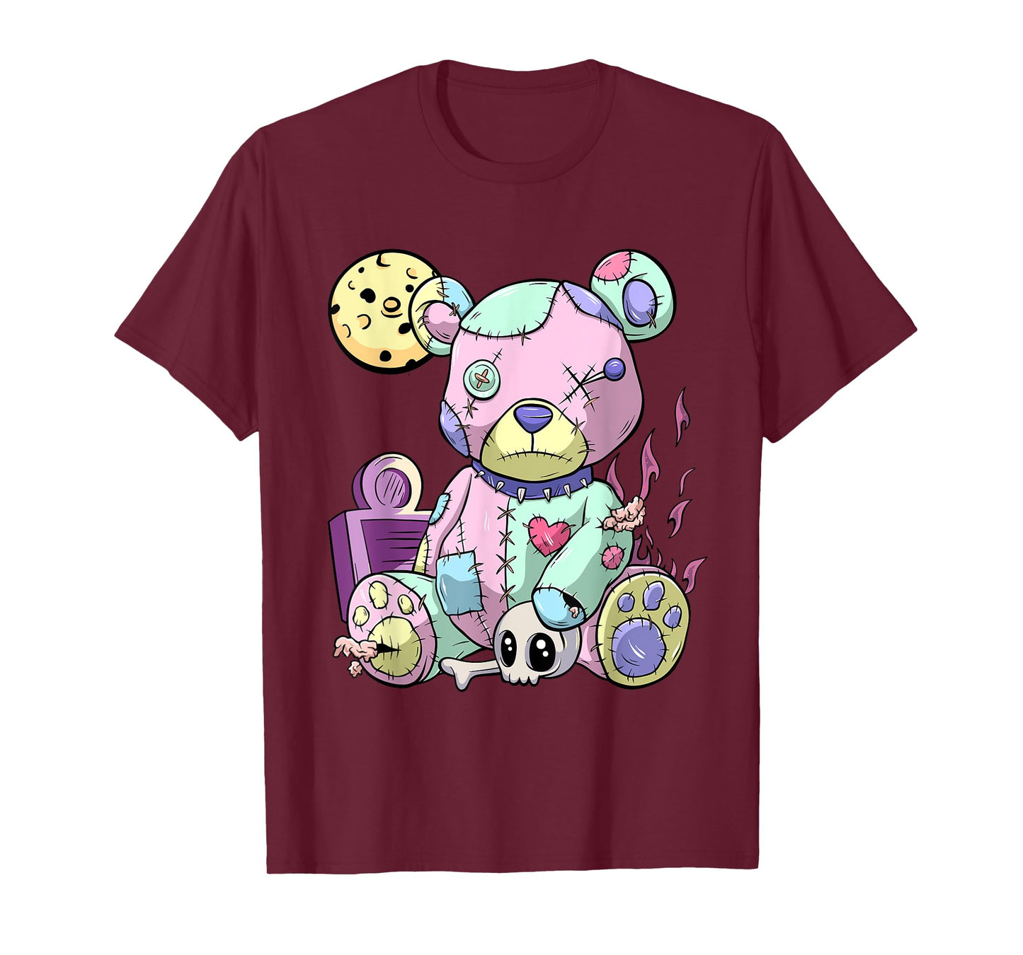 Kawaii Pink Pastel Goth Cute Creepy Teddy Bear Anime T-Shirt