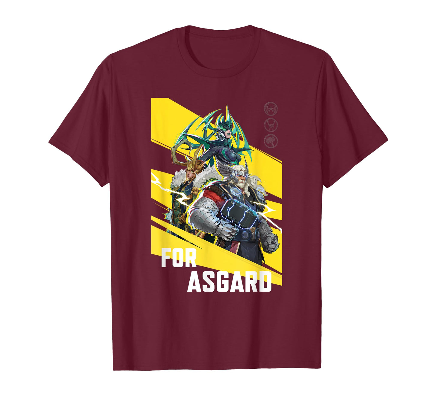 Marvel Rivals For Asgard Thor Loki & Hela Poster T-Shirt