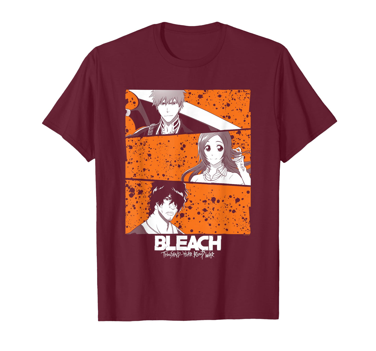 Bleach: Thousand Year Blood War Three Panel Characters Anime T-Shirt
