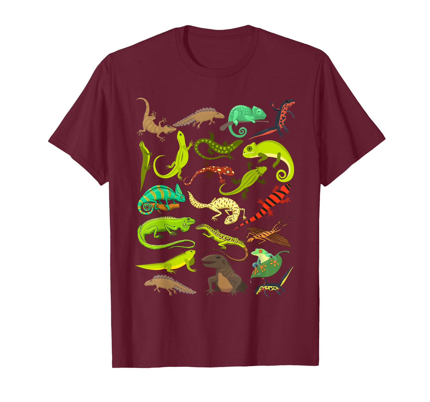 Different Types of Lizards Boys Kids Girl Educational Lizard T-Shirt
