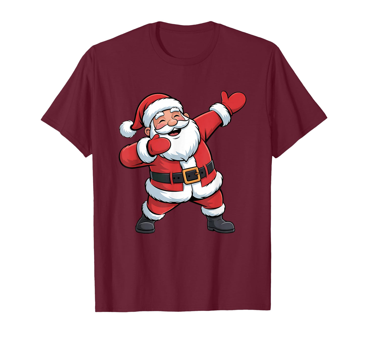 Christmas Tree Lights Funny Xmas Squad Dabbing Santa Claus T-Shirt