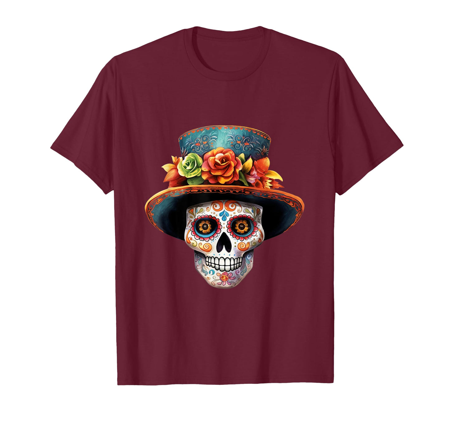El Jefe Sugar Skull Men Dia De Los Muertos El Jefe T-Shirt