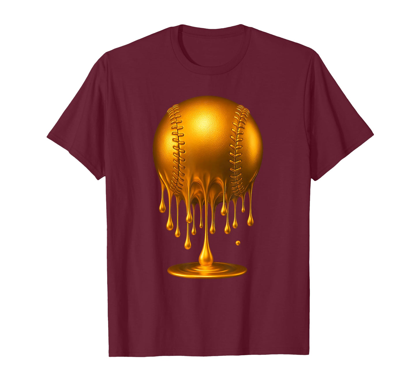 Dripping Gold Baseball Respect The Drip Baseball Ball Bat T-Shirt