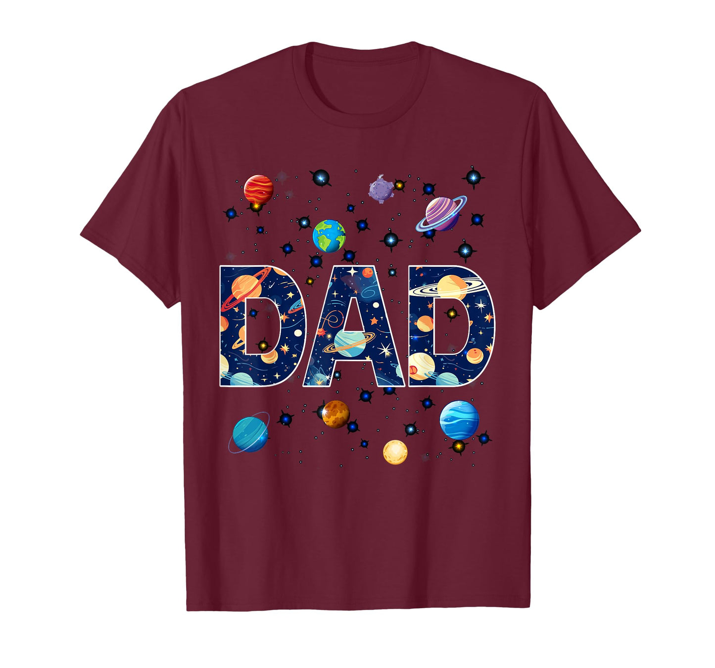 Dad Outer Space Galaxy Birthday T-Shirt