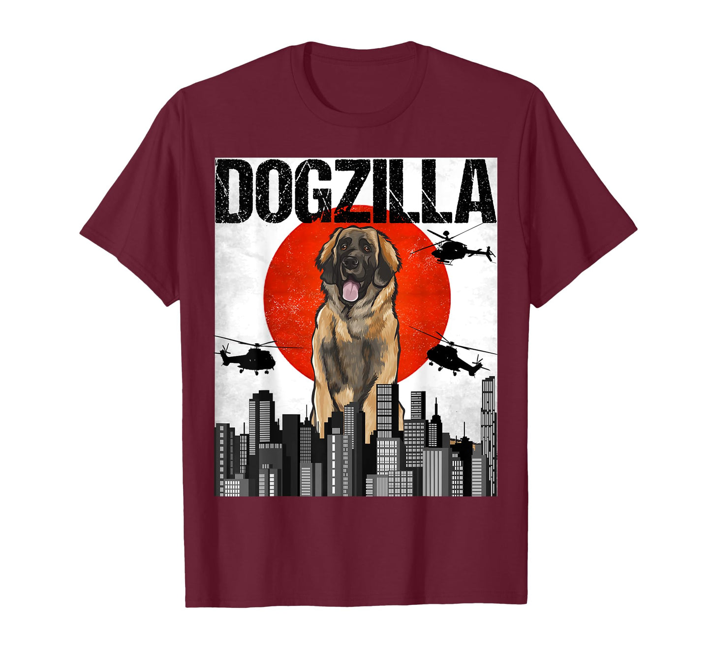 Funny Vintage Japanese Dogzilla Leonberger T-Shirt