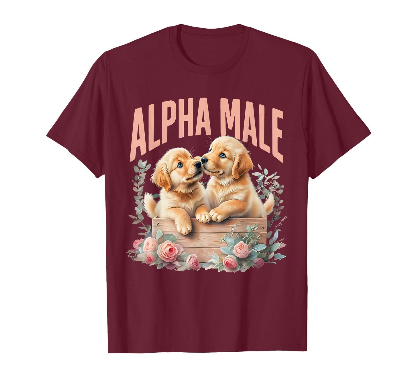 Funny Dog Alpha Cute Puppy Meme Male Dog Owner Men or Women T-Shirt