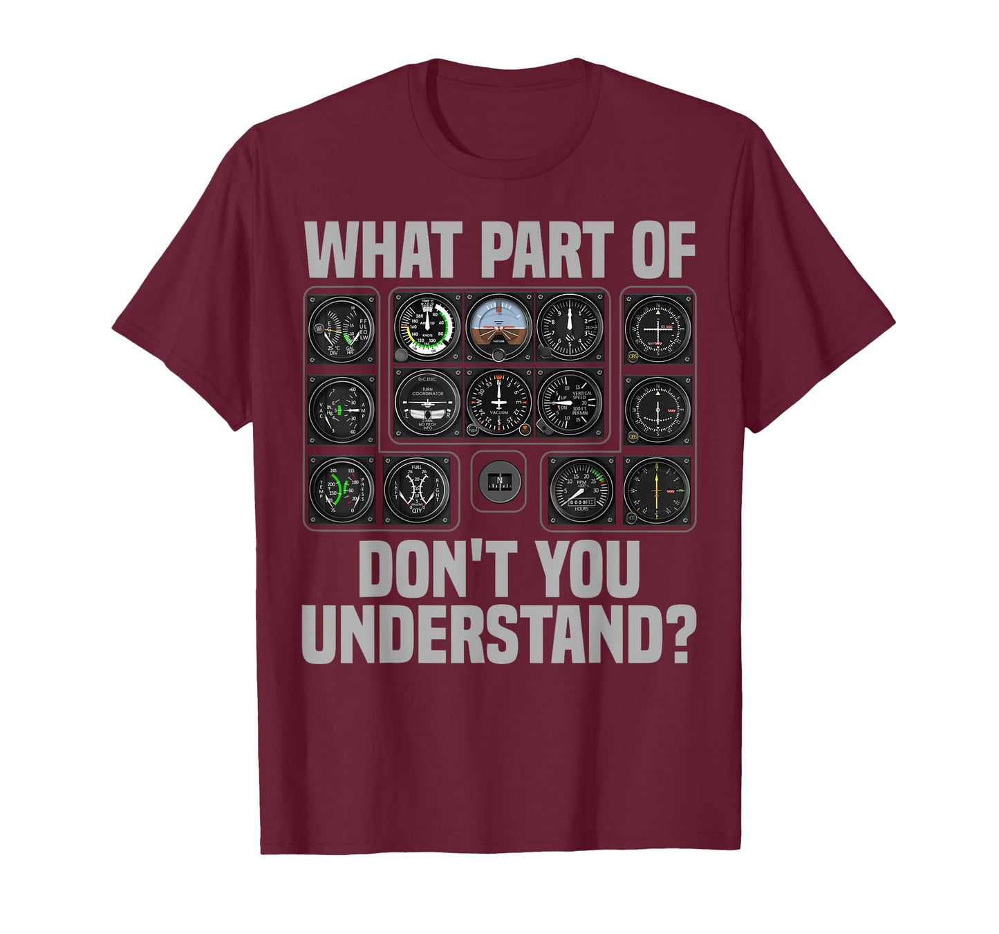 Funny Pilot Design For Men Women Airplane Airline Pilot T-Shirt