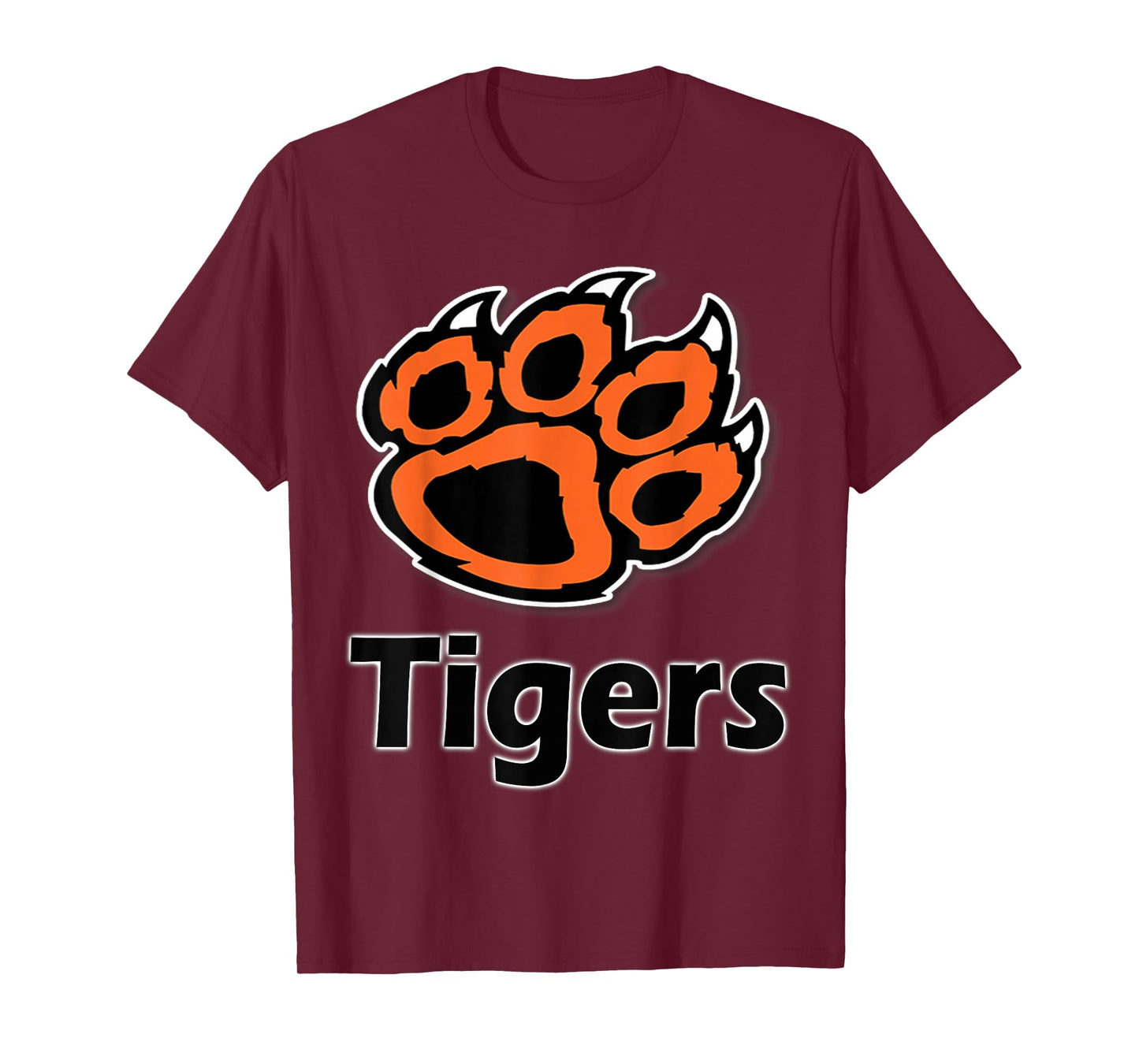 Tiger Paw School Spirit Tigers T-Shirt T-Shirt